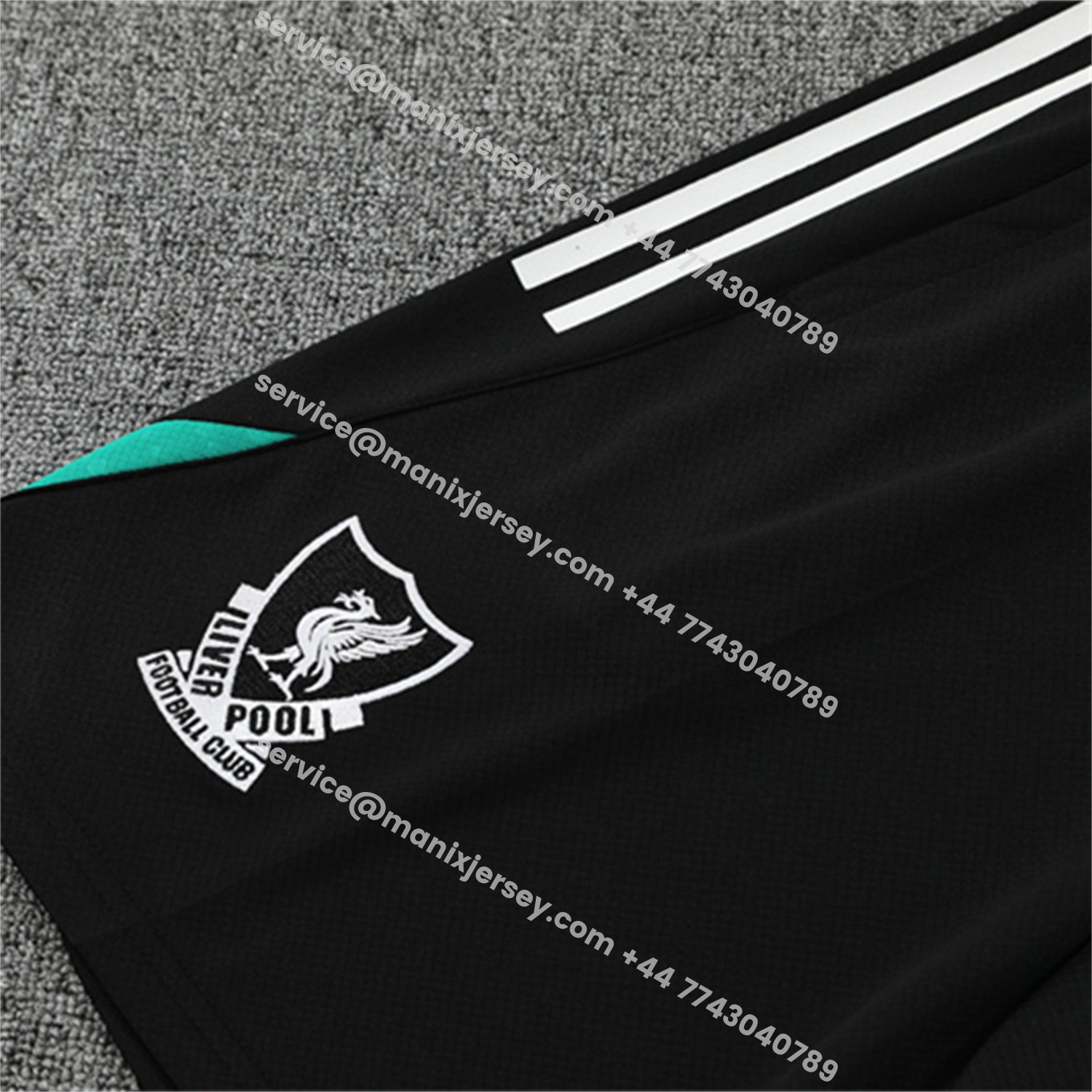 ManixJersey.com | Arsenal 25-26 Kids Short-Sleeve Training Set - Green Top & Black Shorts -Customize Name, Number and Patch | Worldwide Shipping
