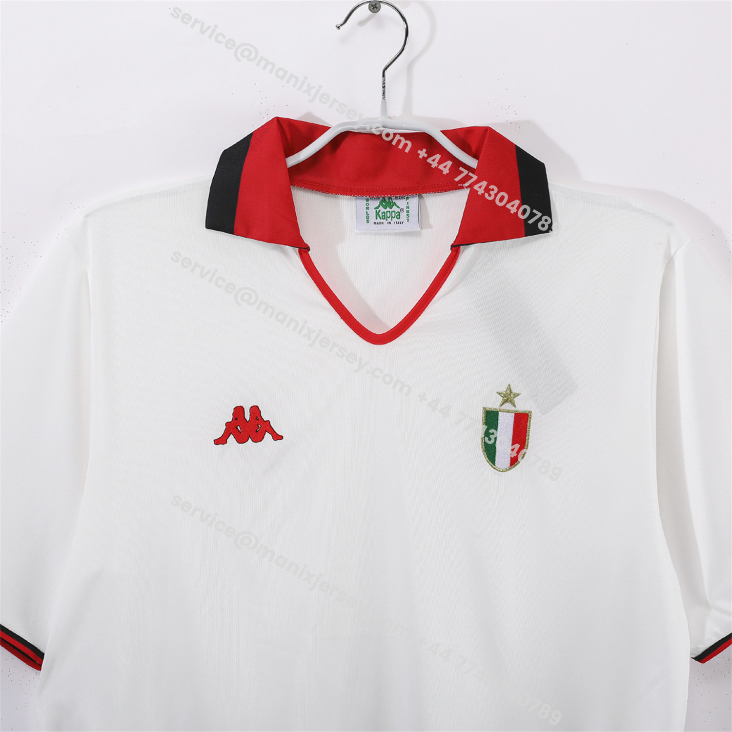 ManixJersey.com | Retro AC Milan 1988-89 Away Jersey -Customize Name, Number and Patch | Worldwide Shipping