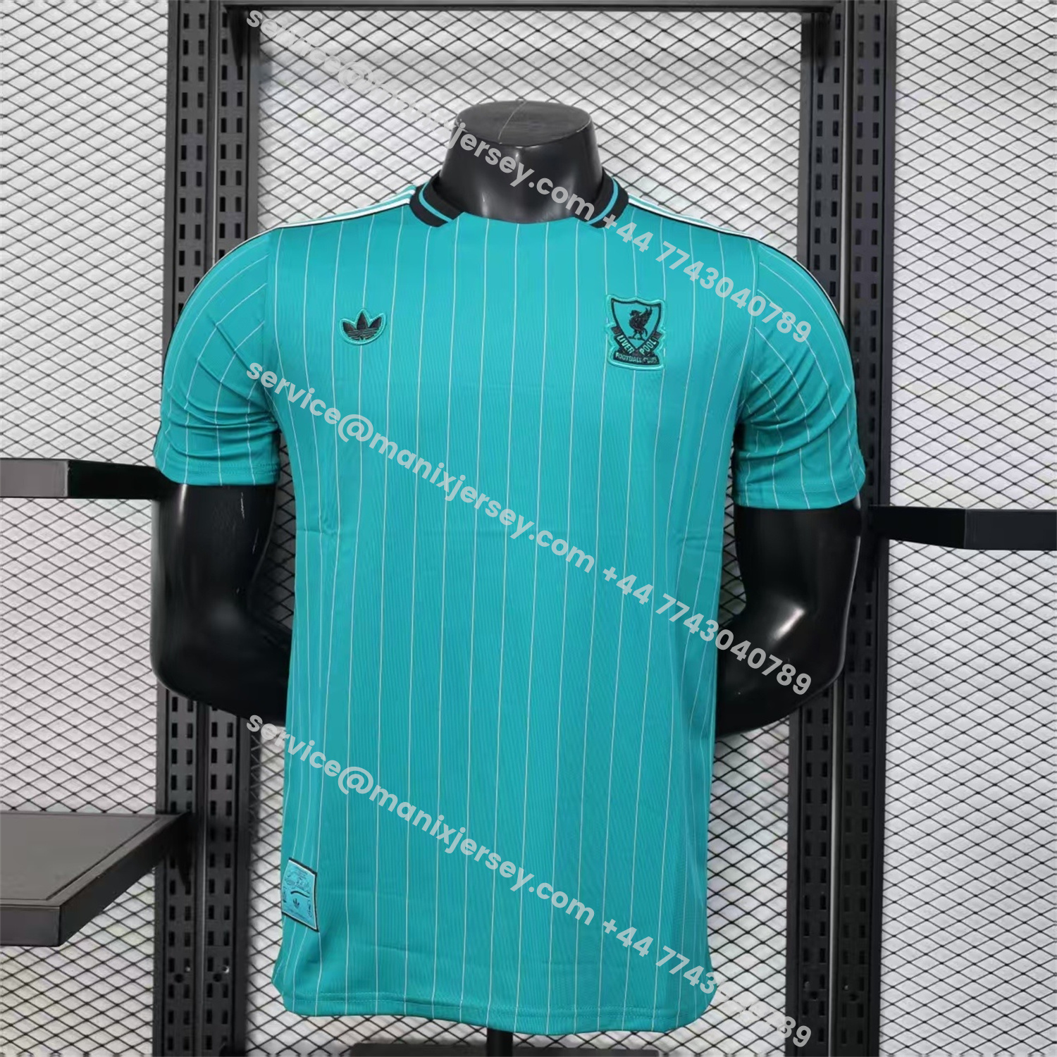 ManixJersey.com | Liver.pool 25-26 Icon Range Travel Special Edition Cyan Jersey - Player Version -Customize Name, Number and Patch | Worldwide Shipping