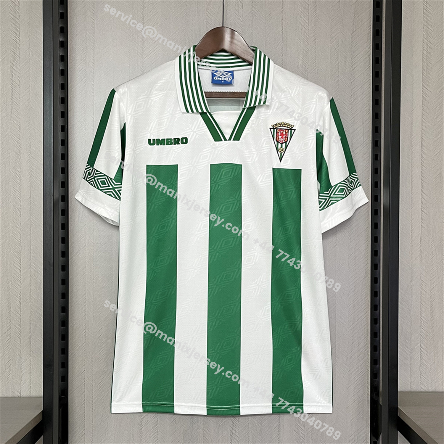 ManixJersey.com | Retro Corvado 1996-97 Home Jersey -Customize Name, Number and Patch | Worldwide Shipping