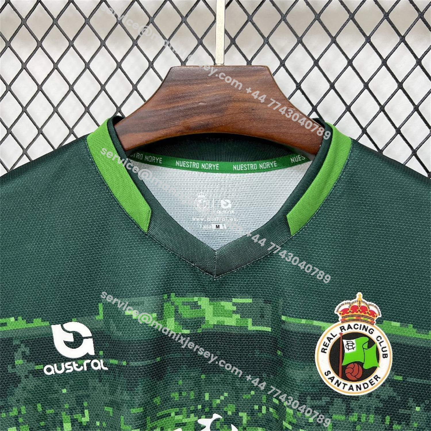ManixJersey.com | Racing de Santander 25-26 Away Green Jersey - Fans Version -Customize Name, Number and Patch | Worldwide Shipping