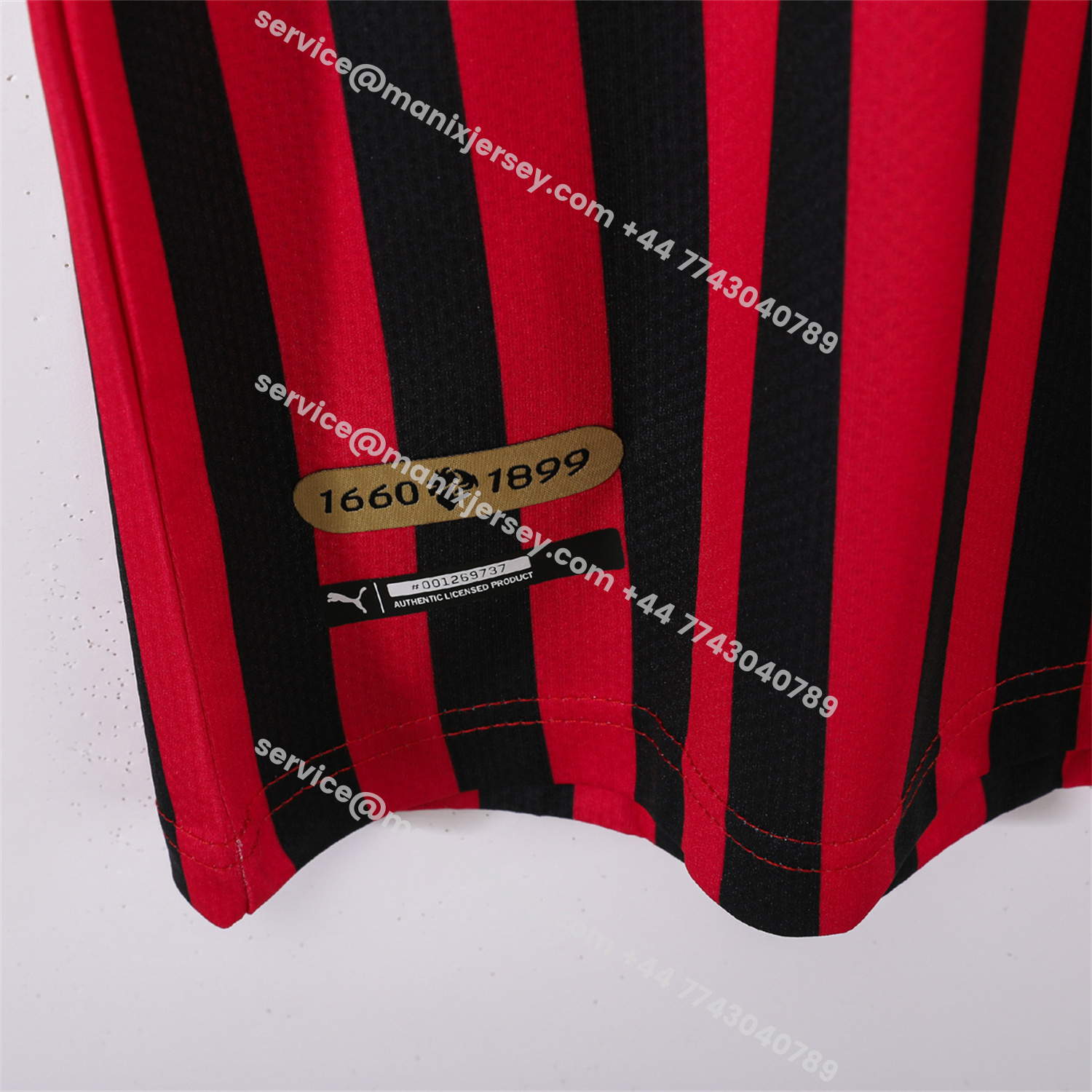 ManixJersey.com | Retro AC Milan 2019 120th Anniversary Home Jersey -Customize Name, Number and Patch | Worldwide Shipping