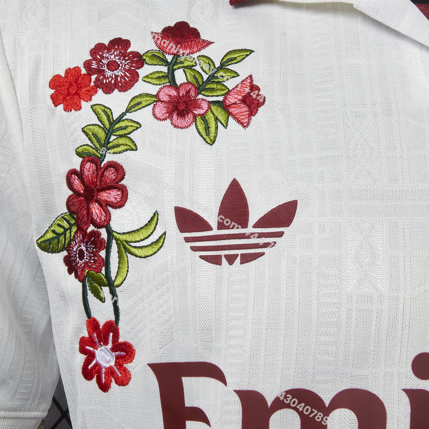ManixJersey.com | 【Embroidered Flower Version】Arsenal 25-26 Third White Jersey - Player Version -Customize Name, Number and Patch | Worldwide Shipping