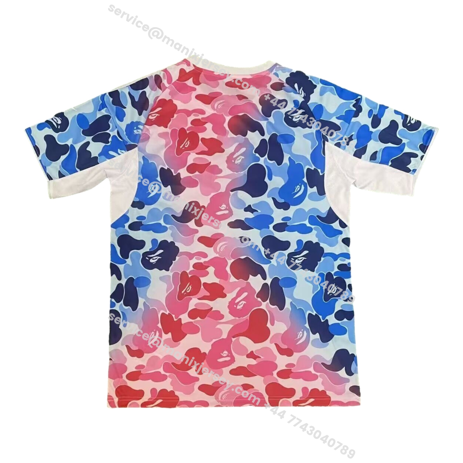 ManixJersey.com | Adidas x A Bathing Ape Pink And Blue Camouflage Special Jersey - Fans Version -Customize Name, Number and Patch | Worldwide Shipping