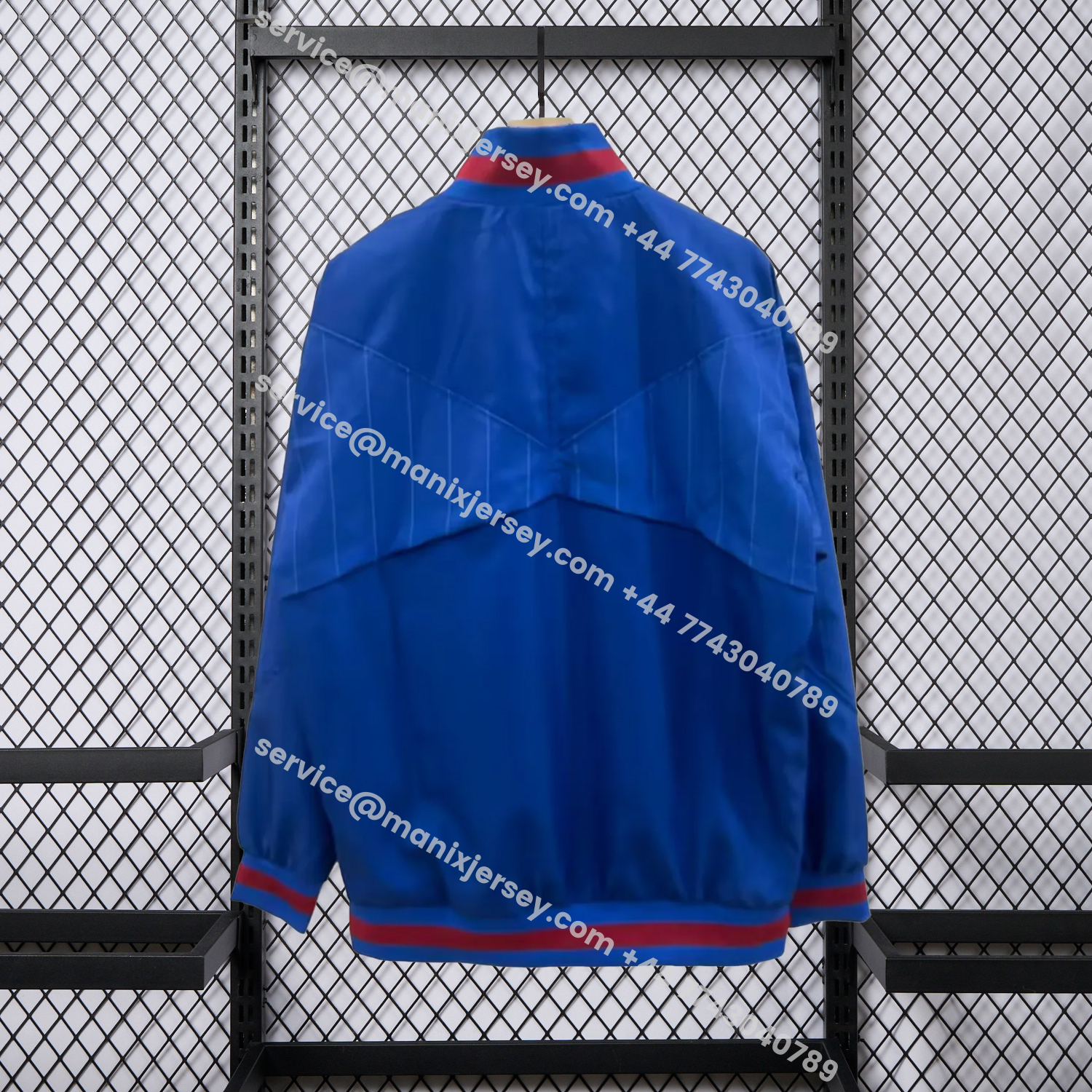 ManixJersey.com | Barcelona 25-26 Windbreaker Jacket - Dark Blue -Customize Name, Number and Patch | Worldwide Shipping
