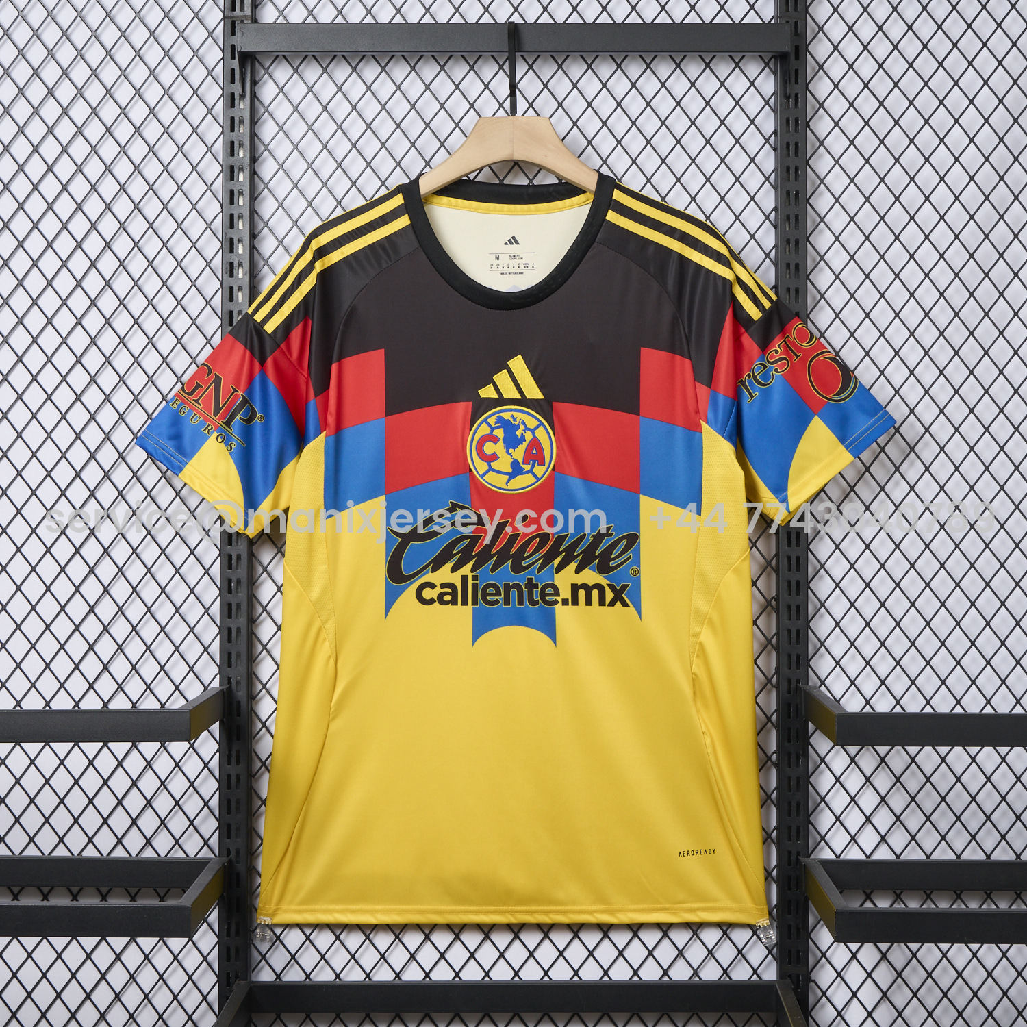 ManixJersey.com | Club América 25-26 Home Yellow Jersey - Fans Version -Customize Name, Number and Patch | Worldwide Shipping