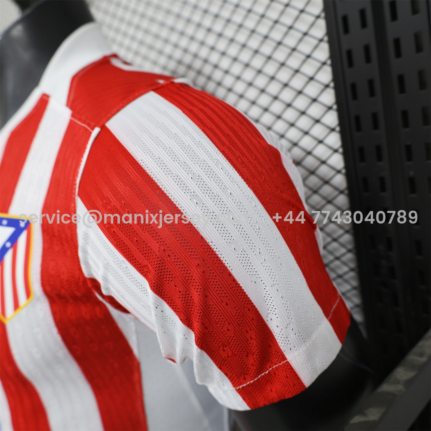 ManixJersey.com | Atletico Madrid 25-26 Home Jersey - Player Version -Customize Name, Number and Patch | Worldwide Shipping