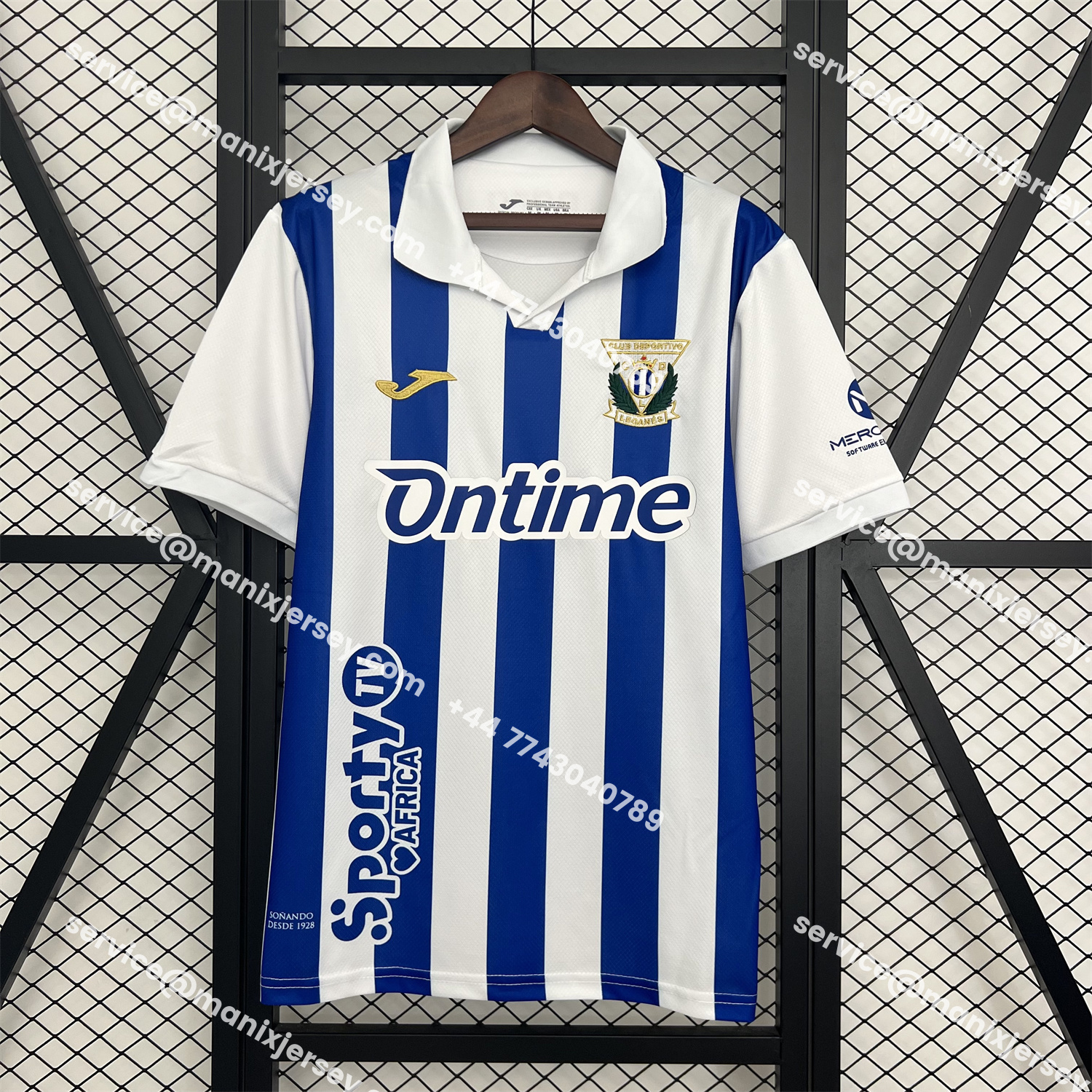ManixJersey.com | CD Leganés 25-26 Home Jersey With All Sponsors - Fans Version -Customize Name, Number and Patch | Worldwide Shipping