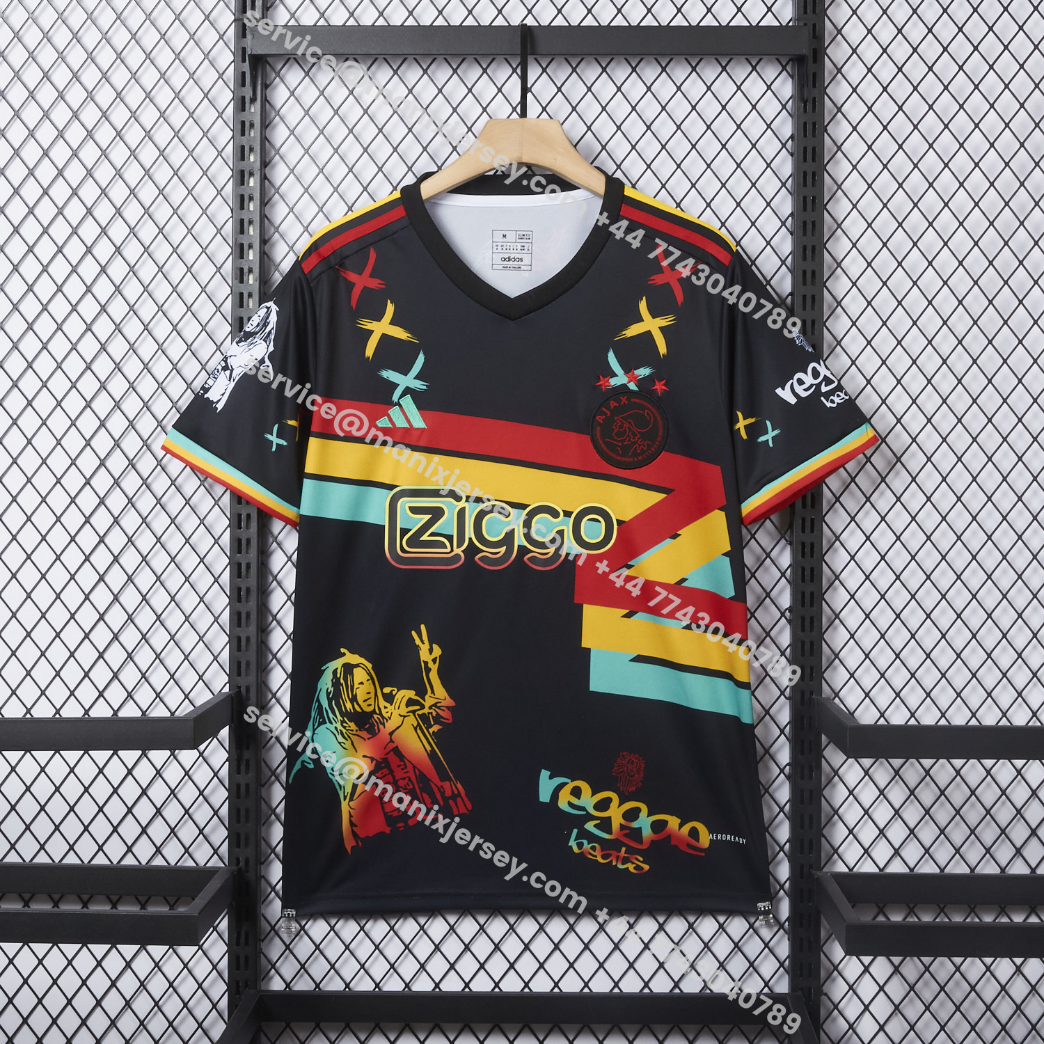 ManixJersey.com | Ajax 25-26 Graffiti Special Jersey - Fans Version -Customize Name, Number and Patch | Worldwide Shipping