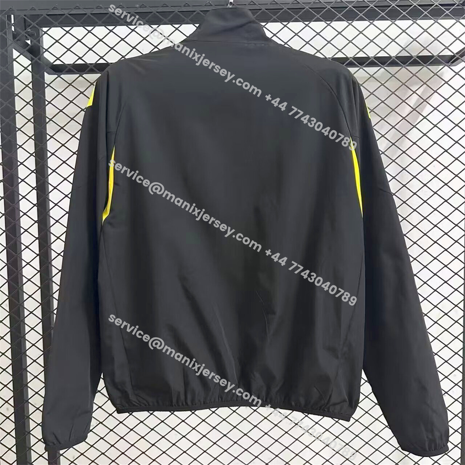 ManixJersey.com | Fenerbahce 25-26 Windbreaker Jacket - Black -Customize Name, Number and Patch | Worldwide Shipping