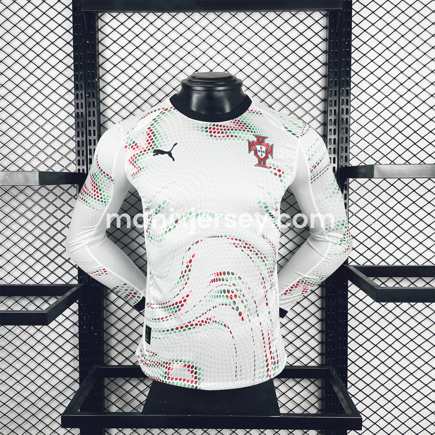 ManixJersey.com | Portugal 2025-26 Away Long Sleeve Jersey - Player Version -Customize Name, Number and Patch | Worldwide Shipping