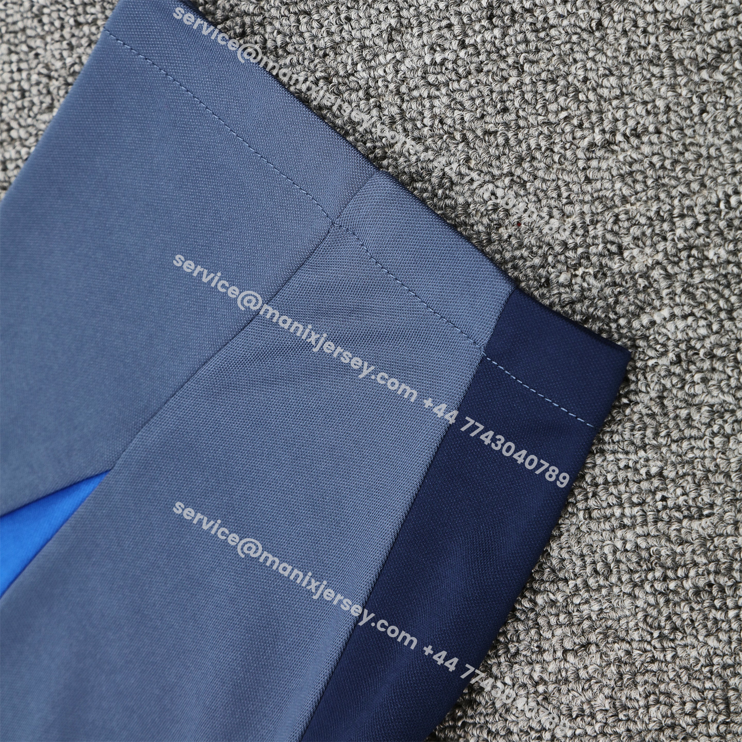 ManixJersey.com | Paris Saint-Germain PSG 25-26 Short-Sleeve Training Set - Royal Blue & Royal Blue Shorts -Customize Name, Number and Patch | Worldwide Shipping