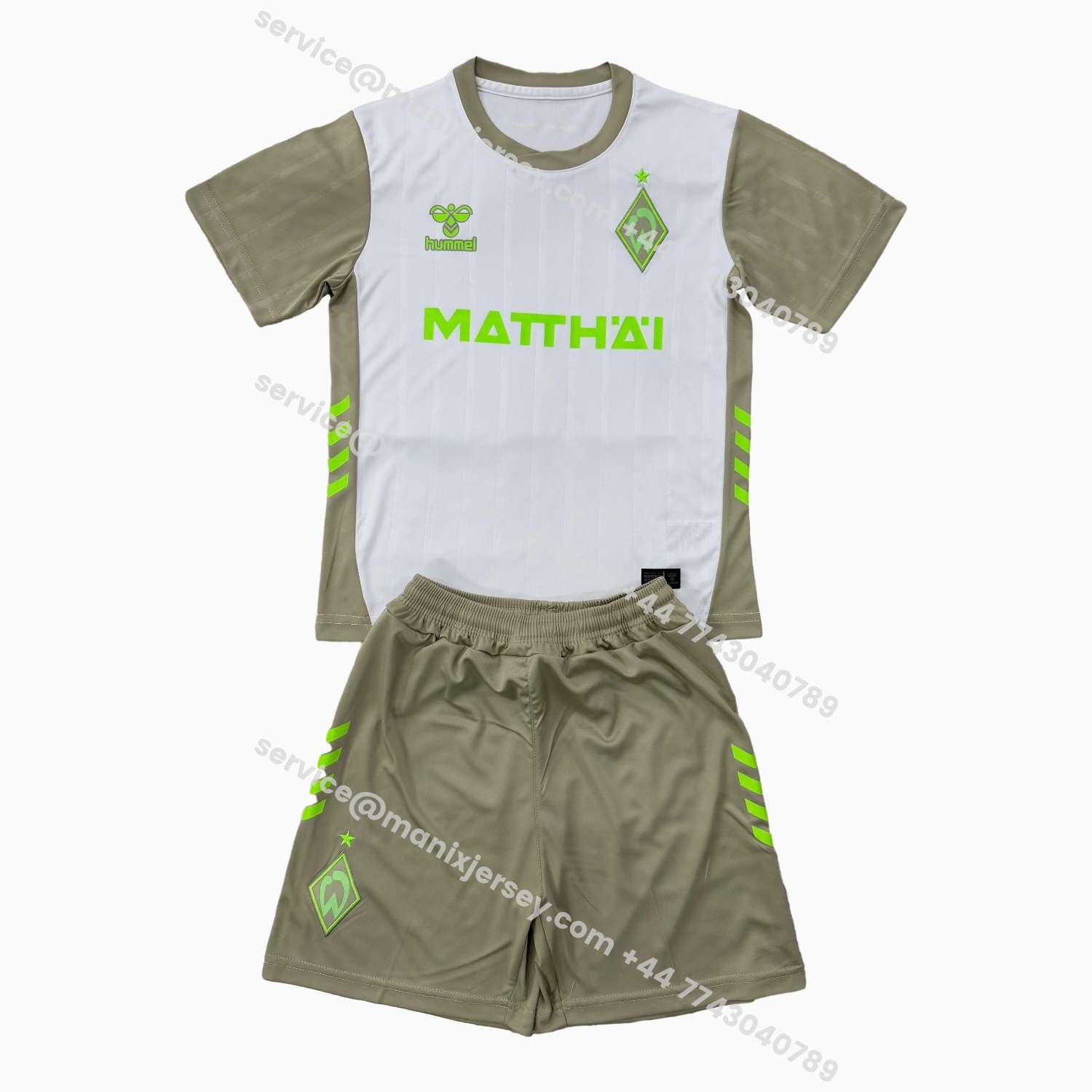 ManixJersey.com | Werder Bremen 25-26 Away Men's Adult Jersey Set - Fans Version -Customize Name, Number and Patch | Worldwide Shipping