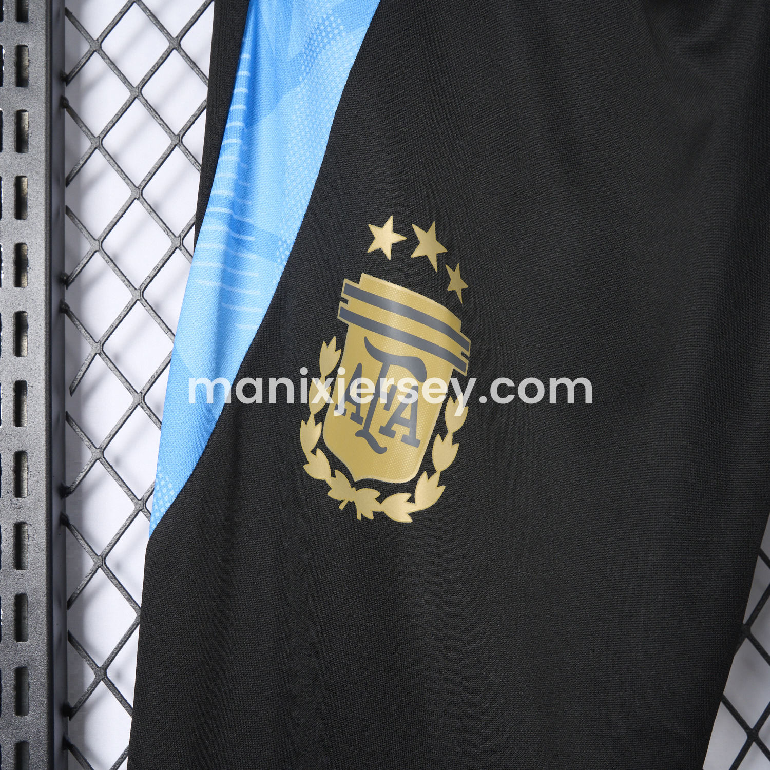 ManixJersey.com | Argentina 24-25 Black Training Pants - Player Version -Customize Name, Number and Patch | Worldwide Shipping
