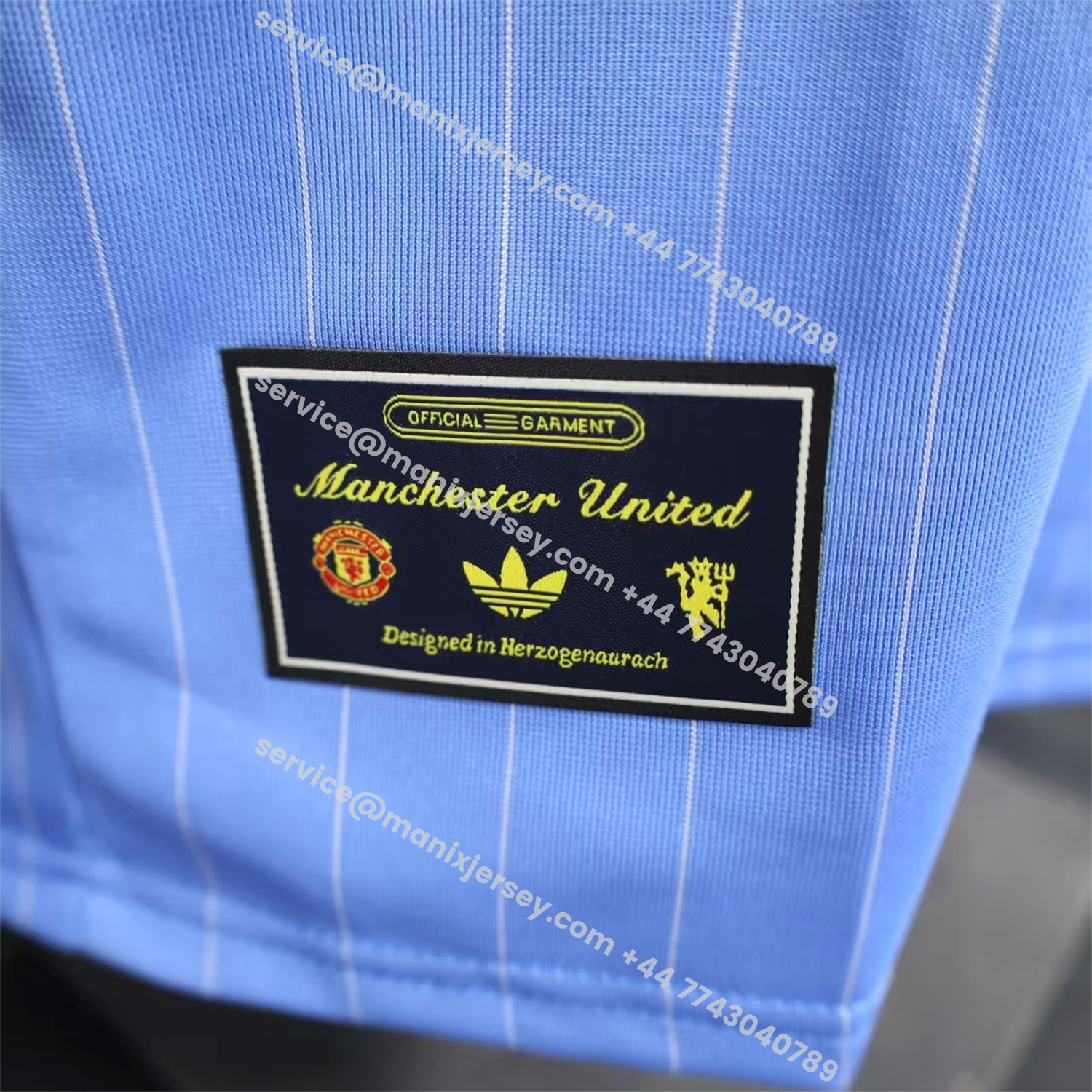 ManixJersey.com | Manchester United 25-26 Icon Travel Special Edition Blue Jersey - Player Version -Customize Name, Number and Patch | Worldwide Shipping
