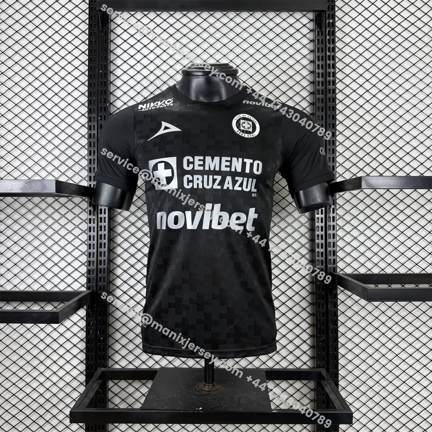 ManixJersey.com | Cruz Azul 25-26 Third Black Jersey - Player Version -Customize Name, Number and Patch | Worldwide Shipping