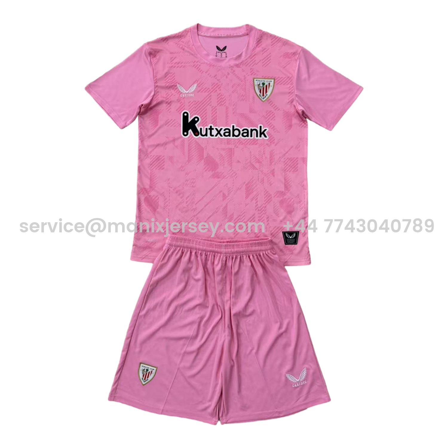 ManixJersey.com | Athletic Bilbao 25-26 Pink Goalkeeper Men's Adult Jersey Set - Fans Version -Customize Name, Number and Patch | Worldwide Shipping