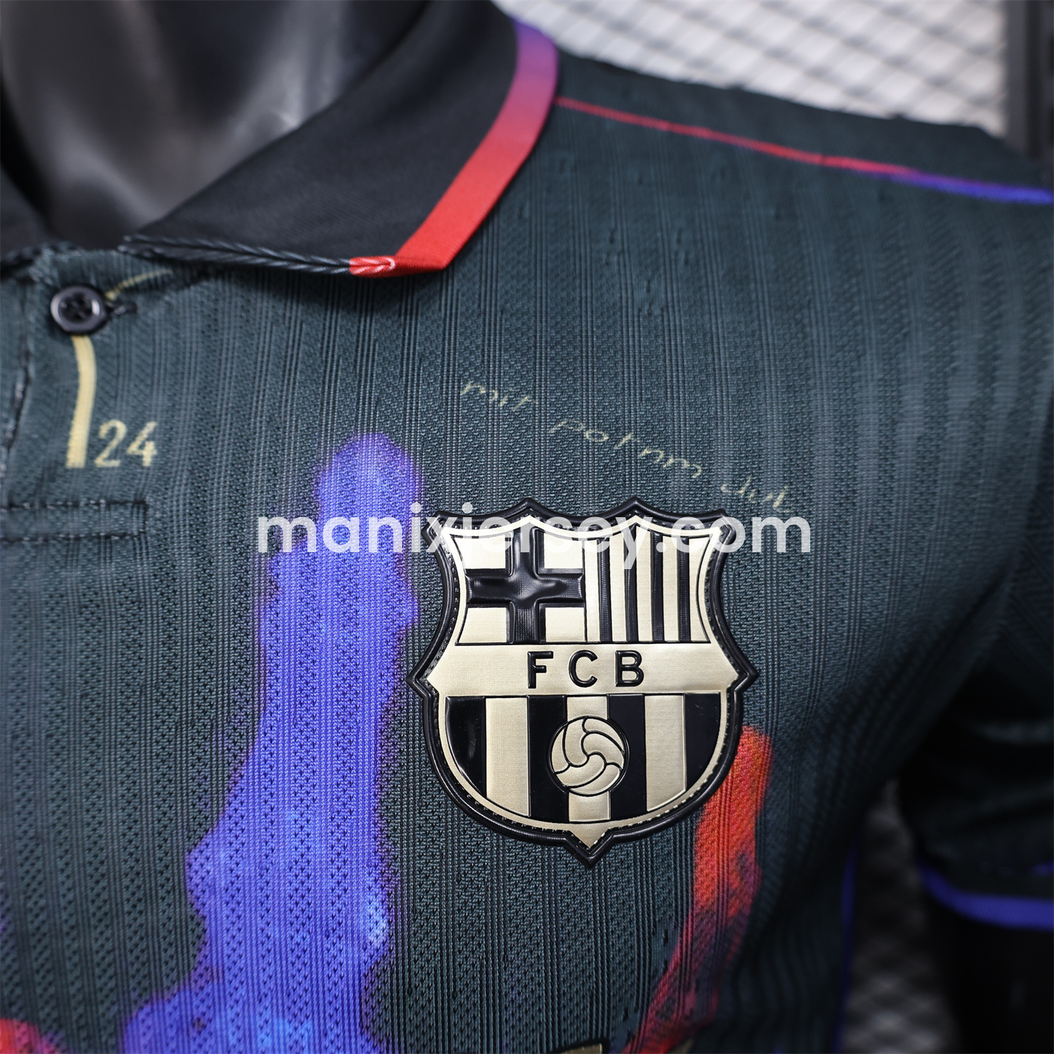 ManixJersey.com | Barcelona 24-25 Red and Blue Hand Special Edition Jersey - Player Version -Customize Name, Number and Patch | Worldwide Shipping