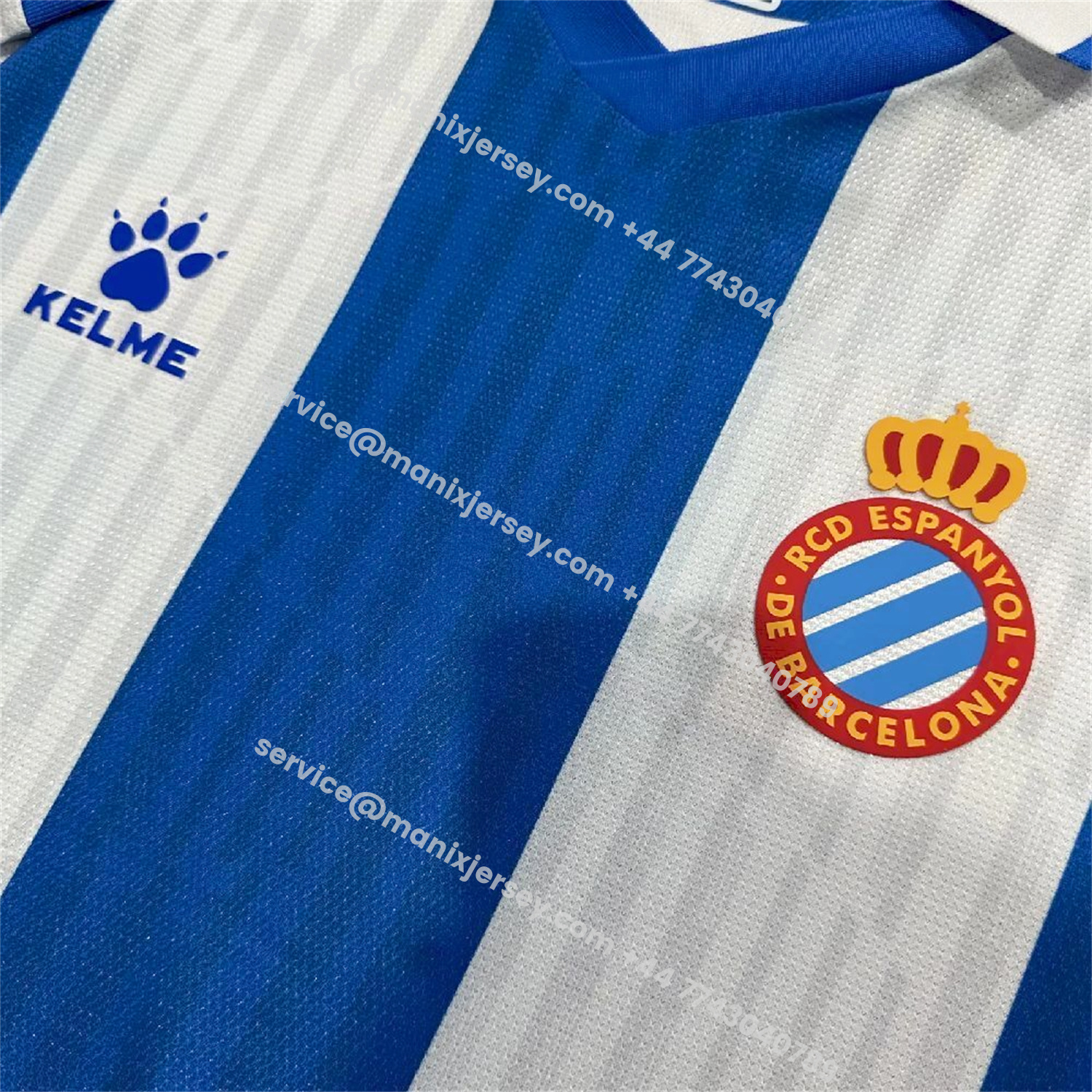 ManixJersey.com | RCD Espanyol 25-26 Home Jersey - Fans Version -Customize Name, Number and Patch | Worldwide Shipping