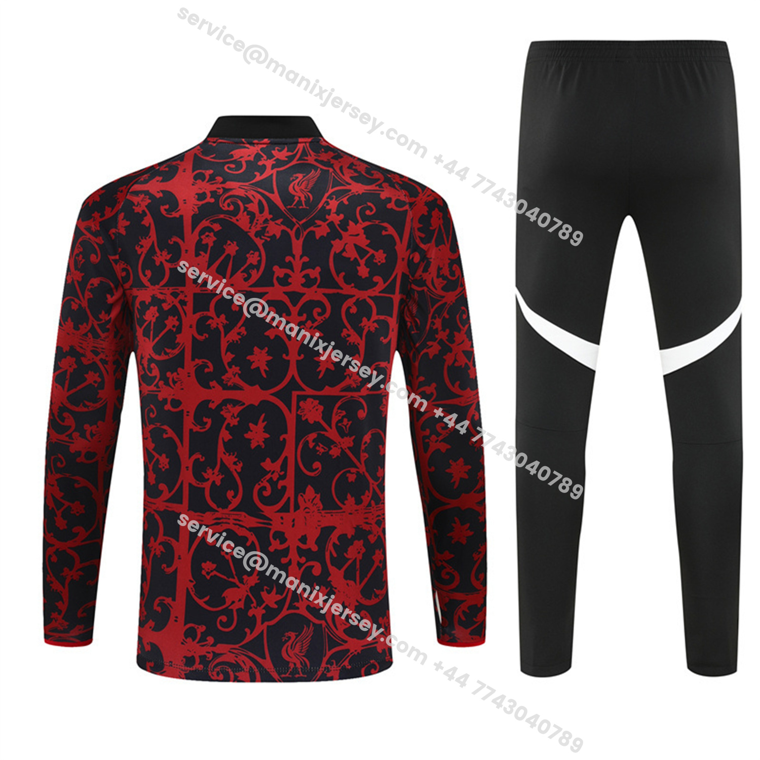 ManixJersey.com | Liver.pool 25-26 Kids Long Sleeve Training Set - Red Camouflage Top & Blsck Pants -Customize Name, Number and Patch | Worldwide Shipping
