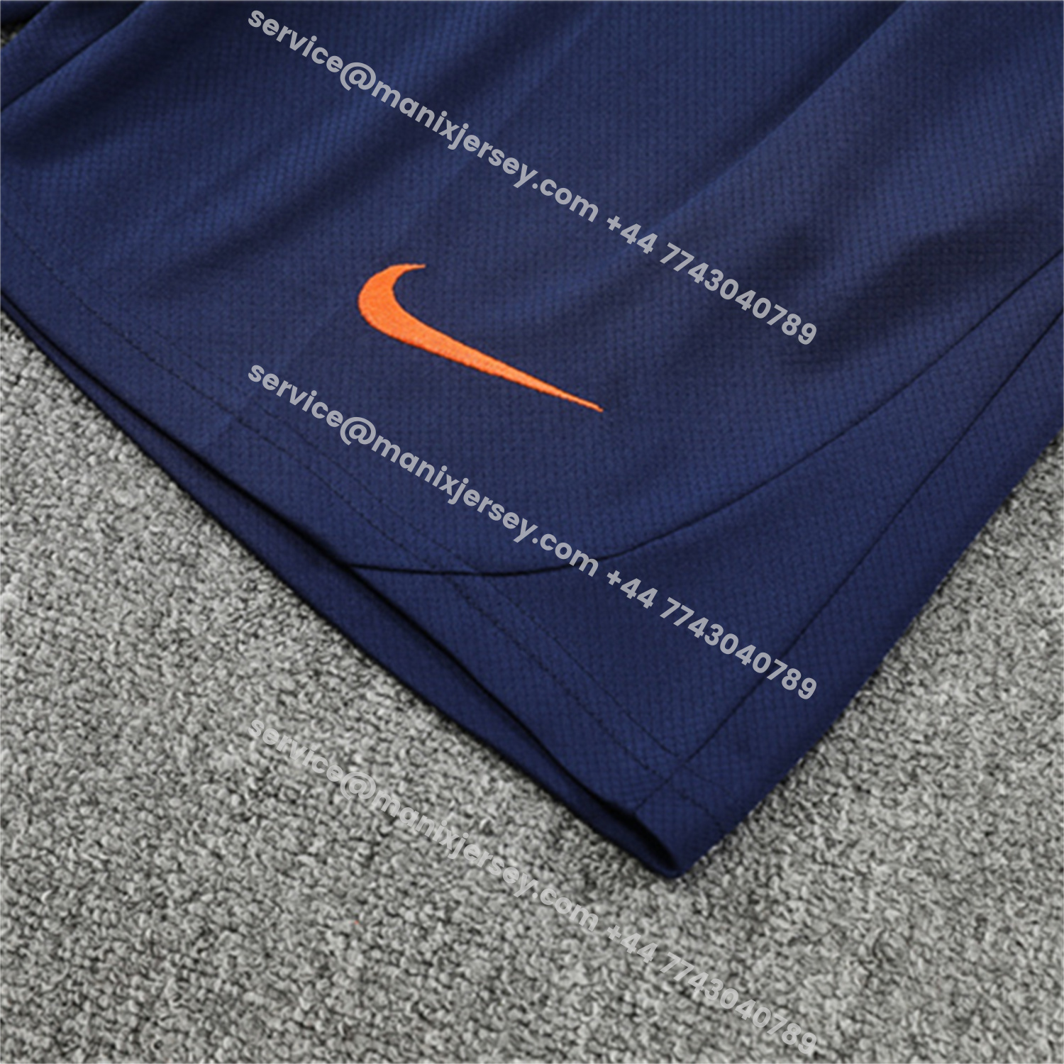 ManixJersey.com | Barcelona 25-26 Kids Short-Sleeve Training Set - Red Blue Line Top & Blue Shorts -Customize Name, Number and Patch | Worldwide Shipping