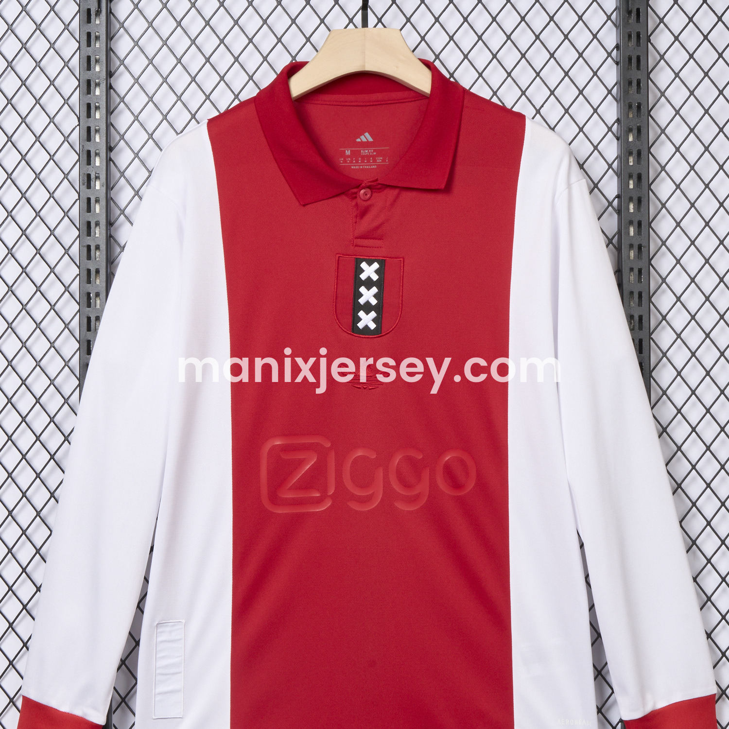 ManixJersey.com | Ajax 2025 125-Year Anniversary Long Sleeves Jersey - Fans Version -Customize Name, Number and Patch | Worldwide Shipping