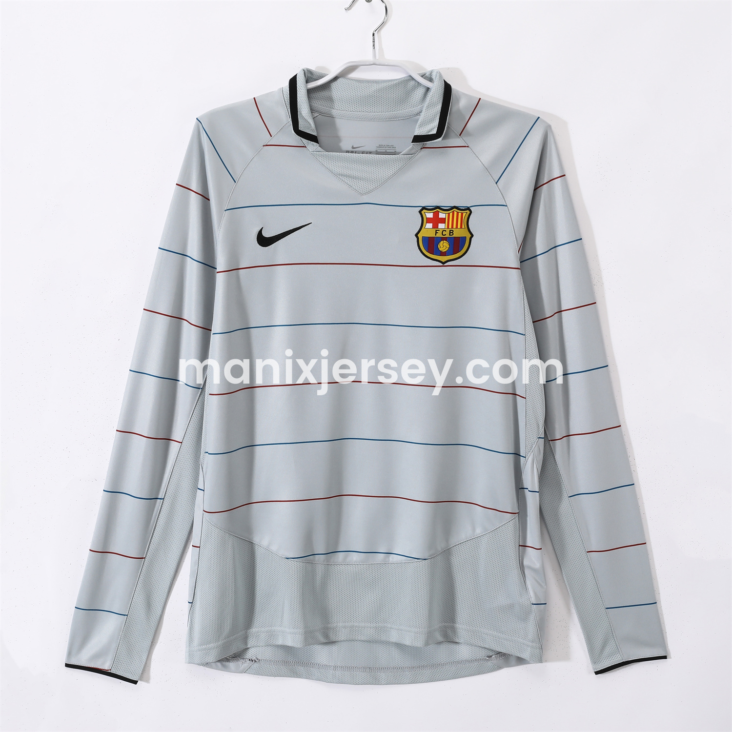 ManixJersey.com | Retro Barcelona 03-04 Away Long Sleeves Jersey -Customize Name, Number and Patch | Worldwide Shipping