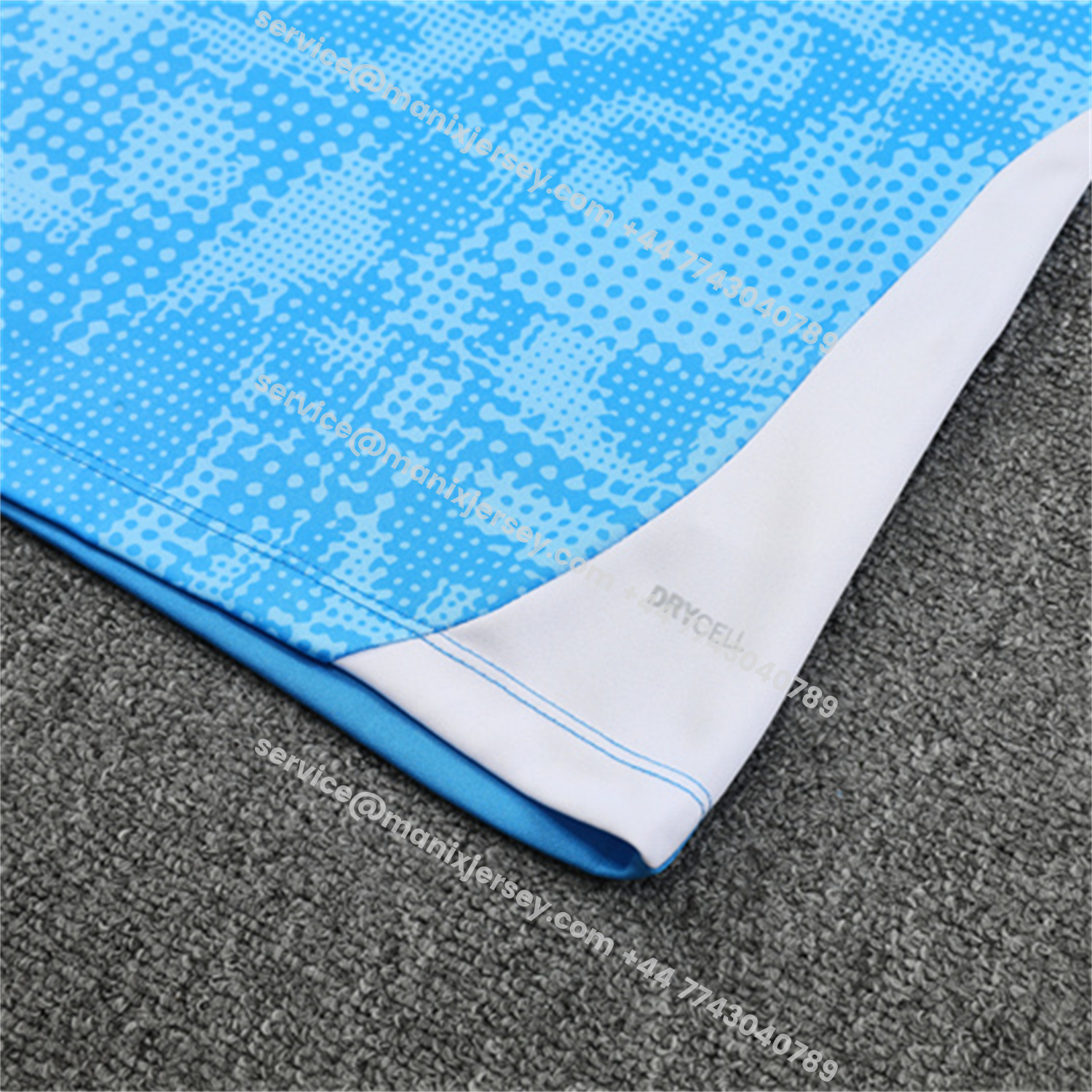 ManixJersey.com | Manchester City 25-26 Long Sleeve Training Set -Light Blue Top & Deep Blue Pants -Customize Name, Number and Patch | Worldwide Shipping