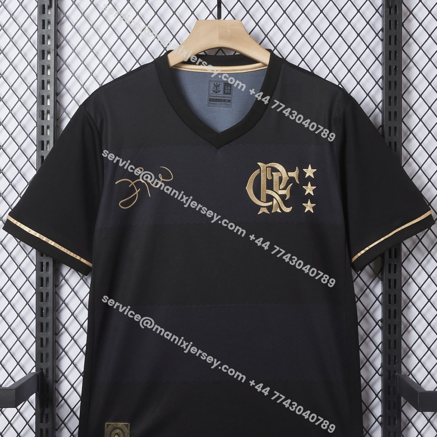 ManixJersey.com | Flamengo 25-26 ZICO Commemorative Black Jersey - Fans Version -Customize Name, Number and Patch | Worldwide Shipping