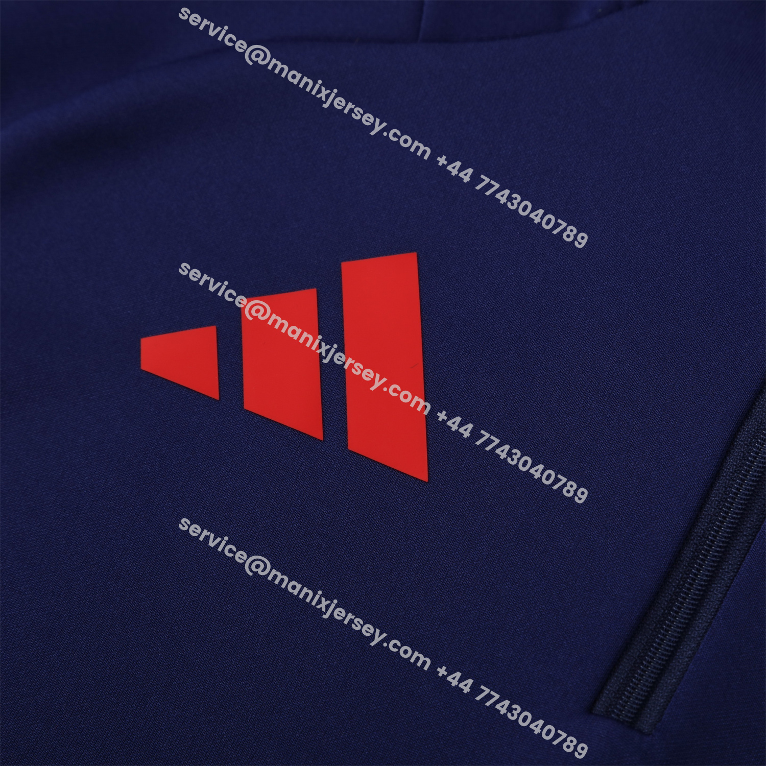 ManixJersey.com | Flamengo 25-26 Long Sleeve Training Set - Deep Blue Top & Deep Blue Pants -Customize Name, Number and Patch | Worldwide Shipping