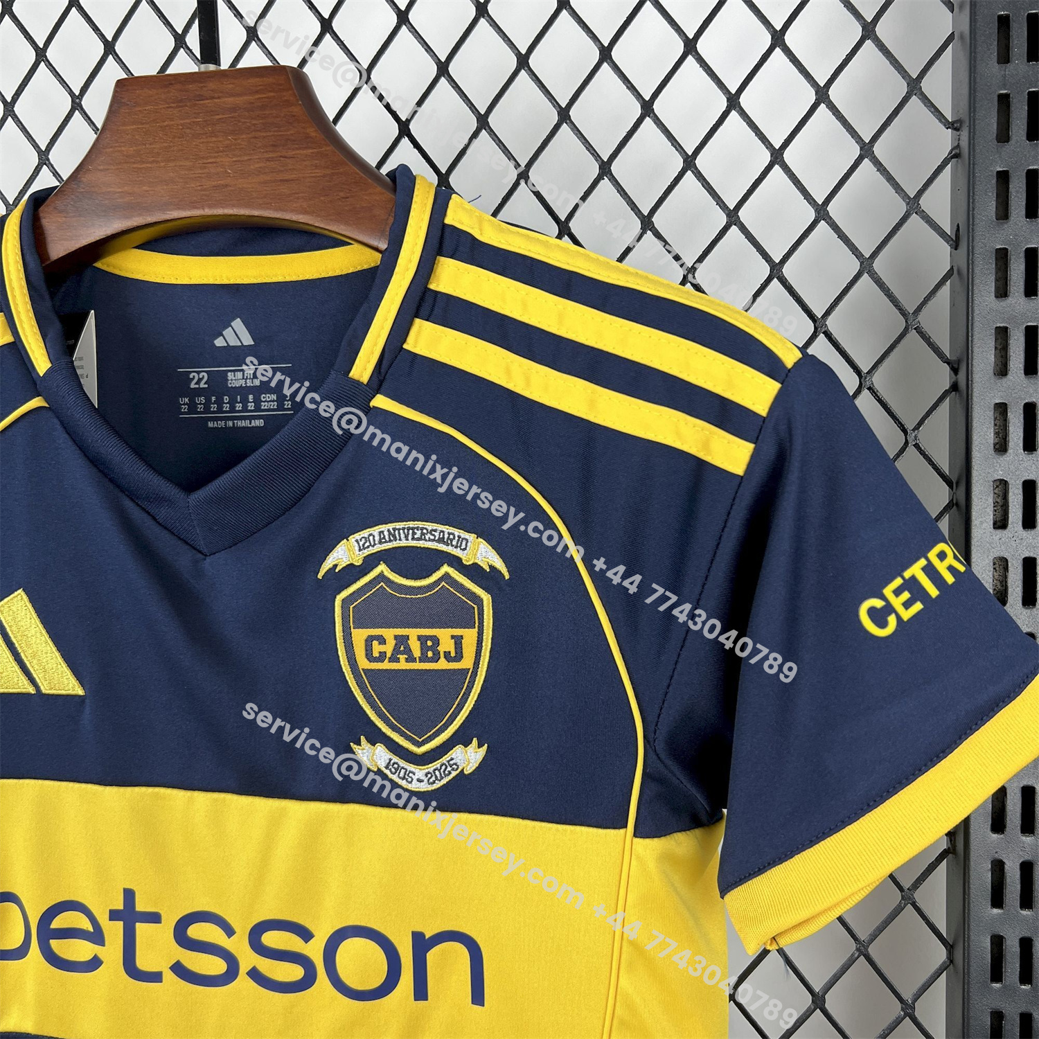 ManixJersey.com | Boca Juniors 25-26 Home 120th Anniversary Kids Kit -Customize Name, Number and Patch | Worldwide Shipping