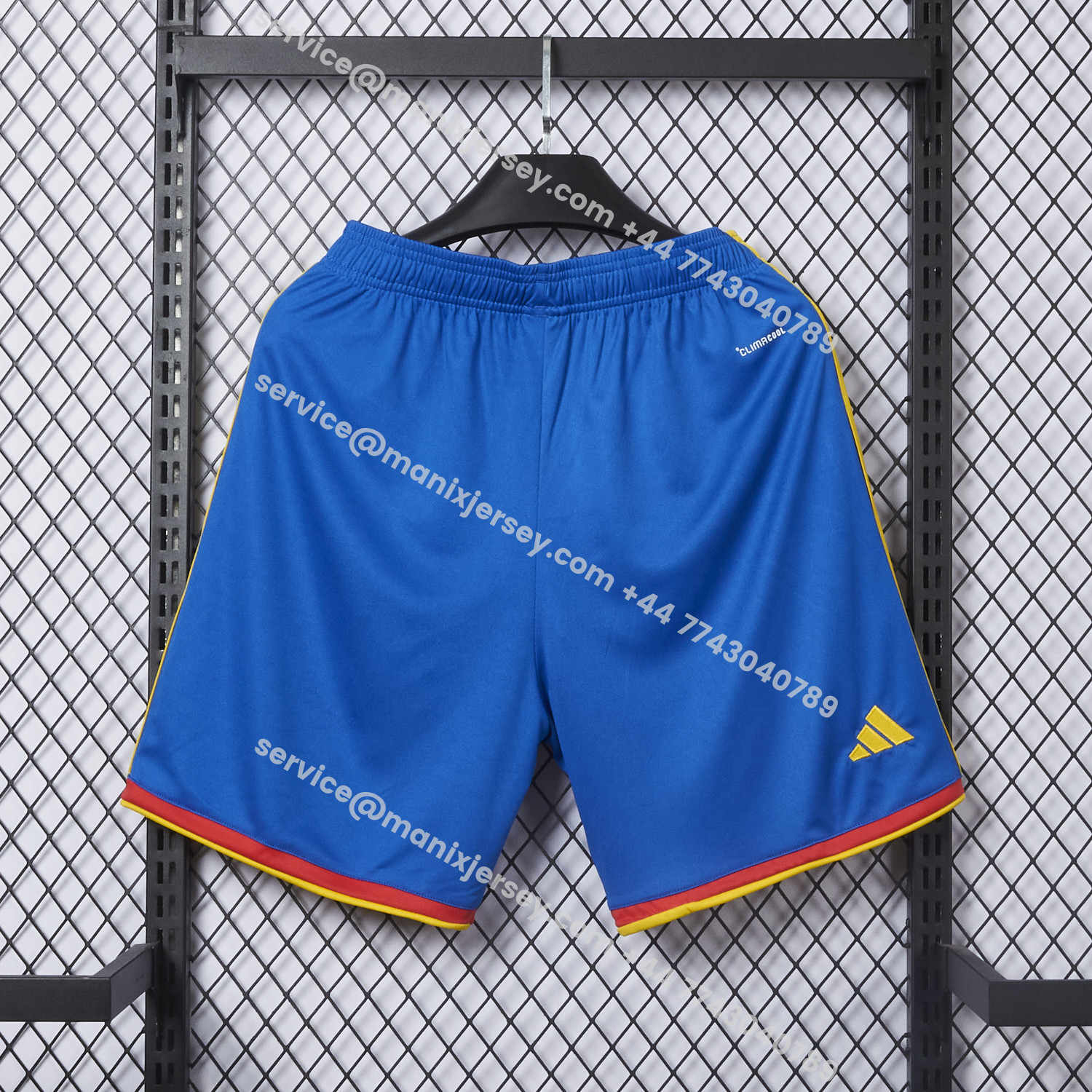 ManixJersey.com | Colombia 2026 Home Blue Shorts - Fans Version -Customize Name, Number and Patch | Worldwide Shipping