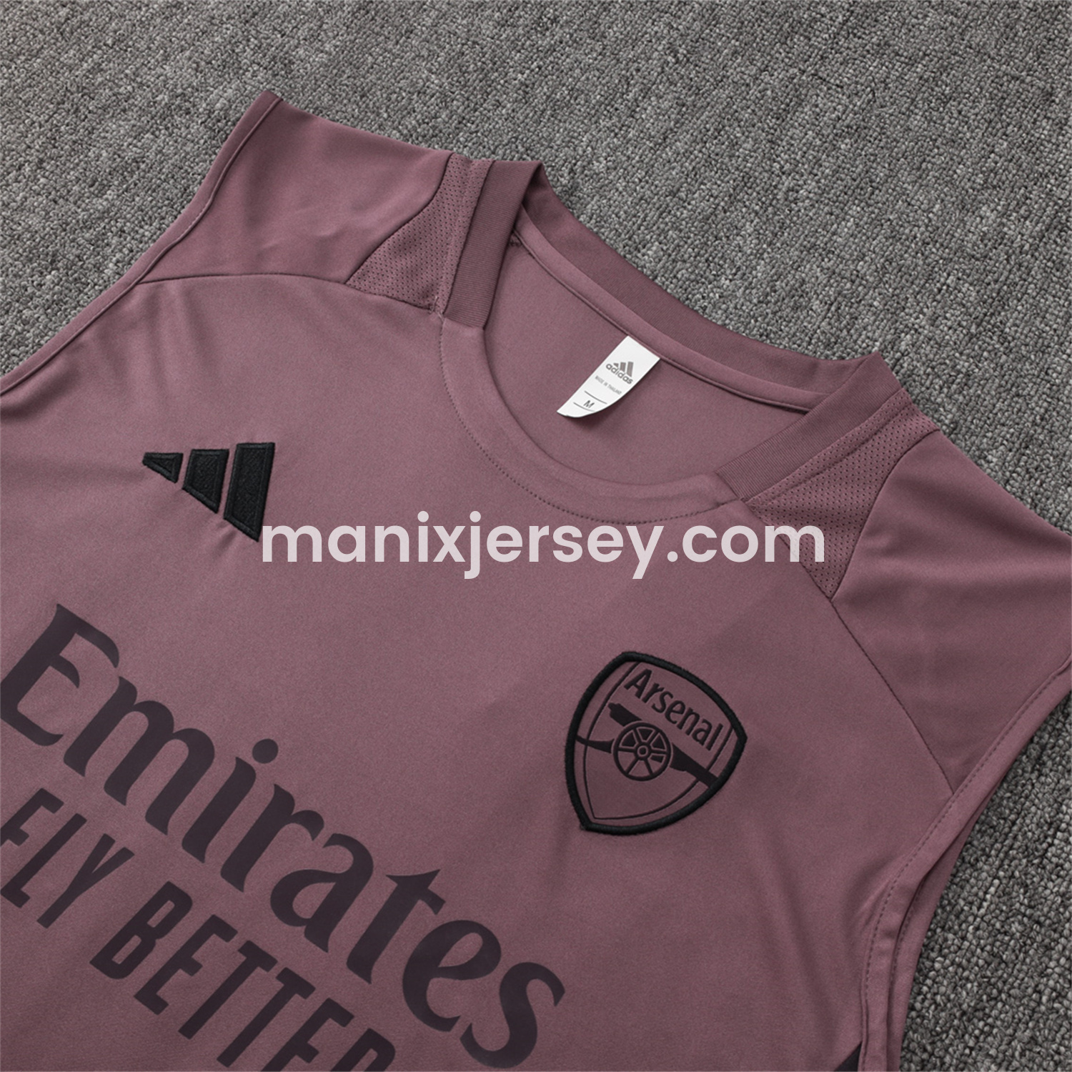 ManixJersey.com | Arsenal 25-26 Vest Training Set - Purple Vest and Deep Purple Shorts -Customize Name, Number and Patch | Worldwide Shipping