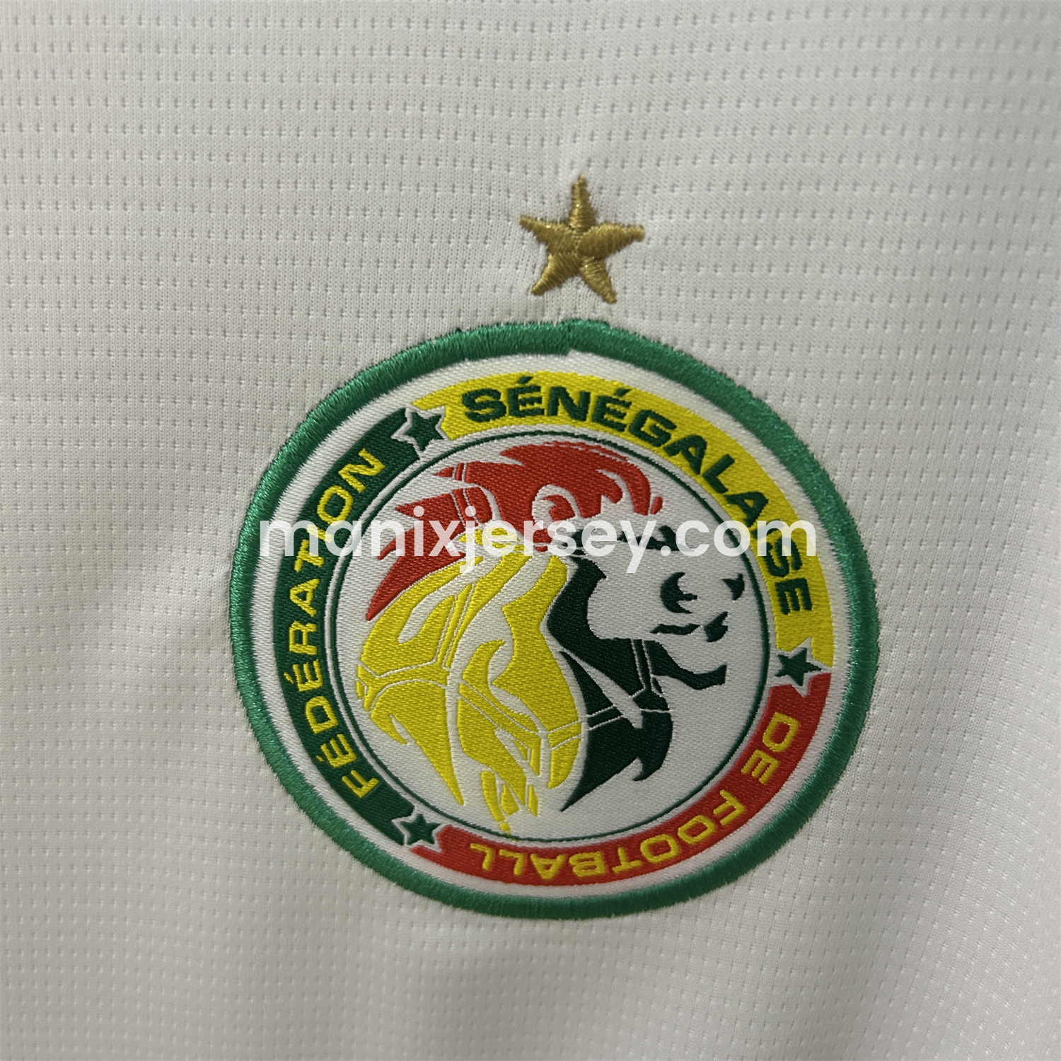 ManixJersey.com | Senegal 24-25 Home White Jersey - Fans Version -Customize Name, Number and Patch | Worldwide Shipping