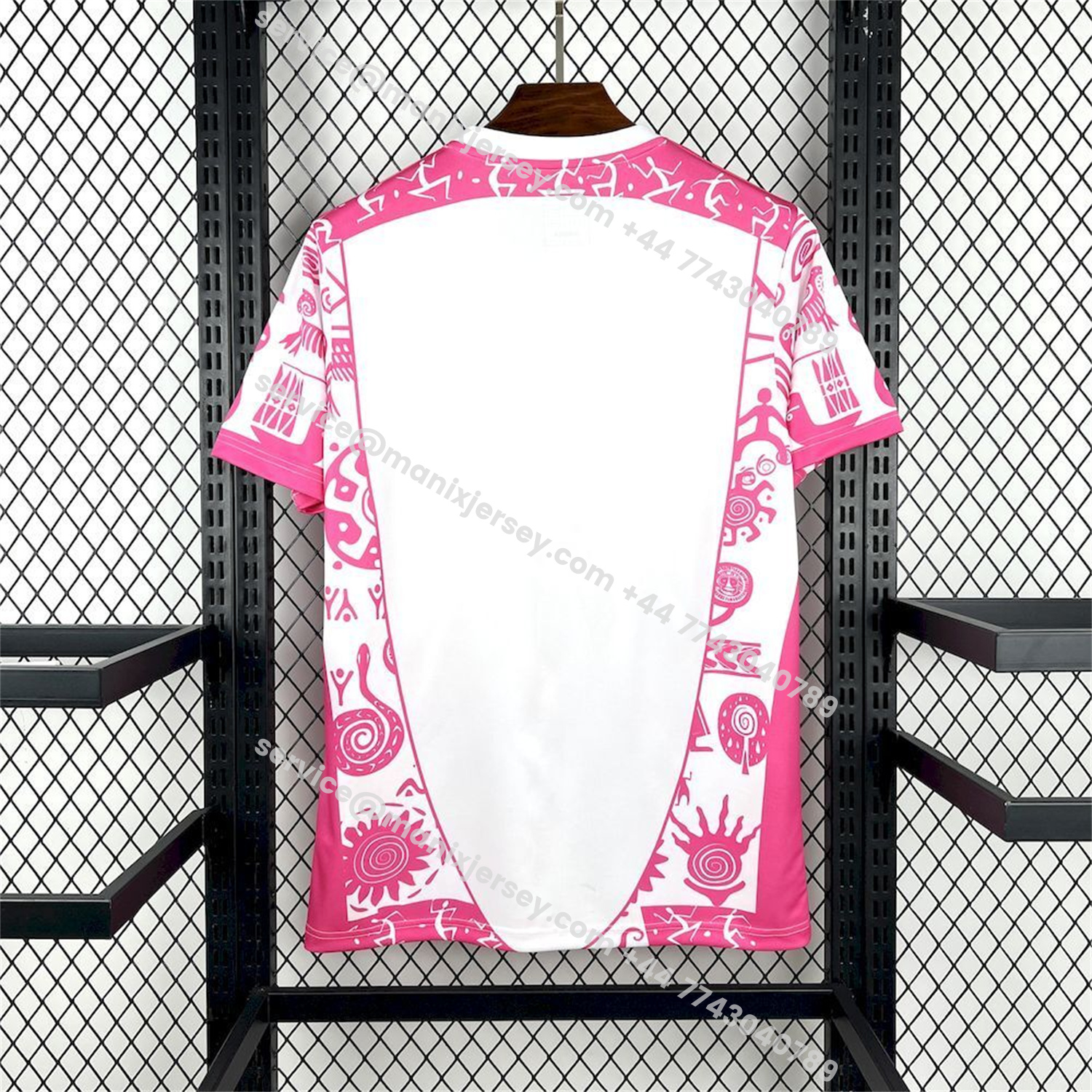ManixJersey.com | Mexico 25-26 Mayan Cvilization Pink And White Special Jersey - Fans Version -Customize Name, Number and Patch | Worldwide Shipping