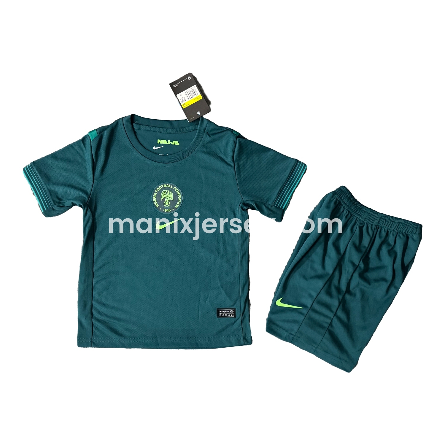 ManixJersey.com | Nigeria Women 25-26 Home Kids Kit -Customize Name, Number and Patch | Worldwide Shipping