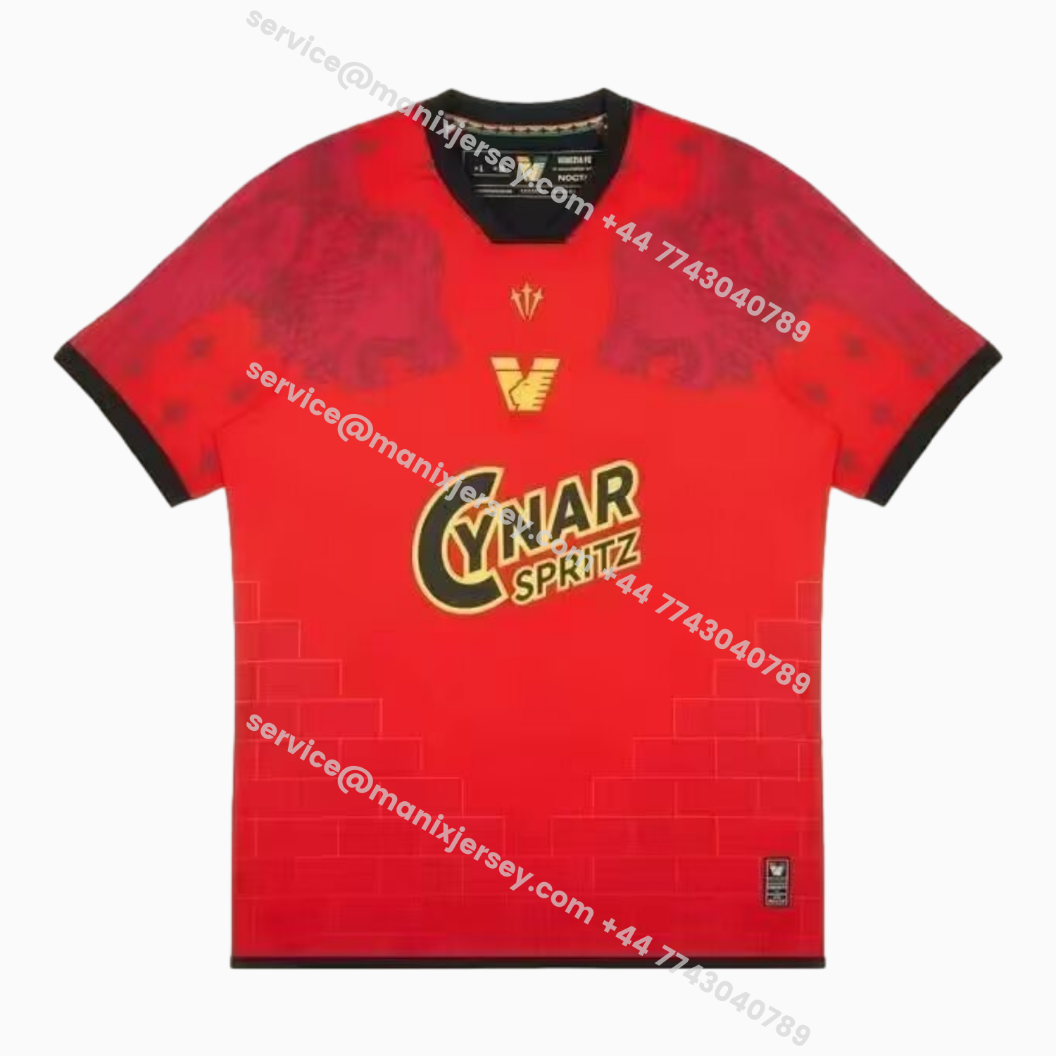 ManixJersey.com | Venezia FC 25-26 Fourth Red Jersey - Fans Version -Customize Name, Number and Patch | Worldwide Shipping