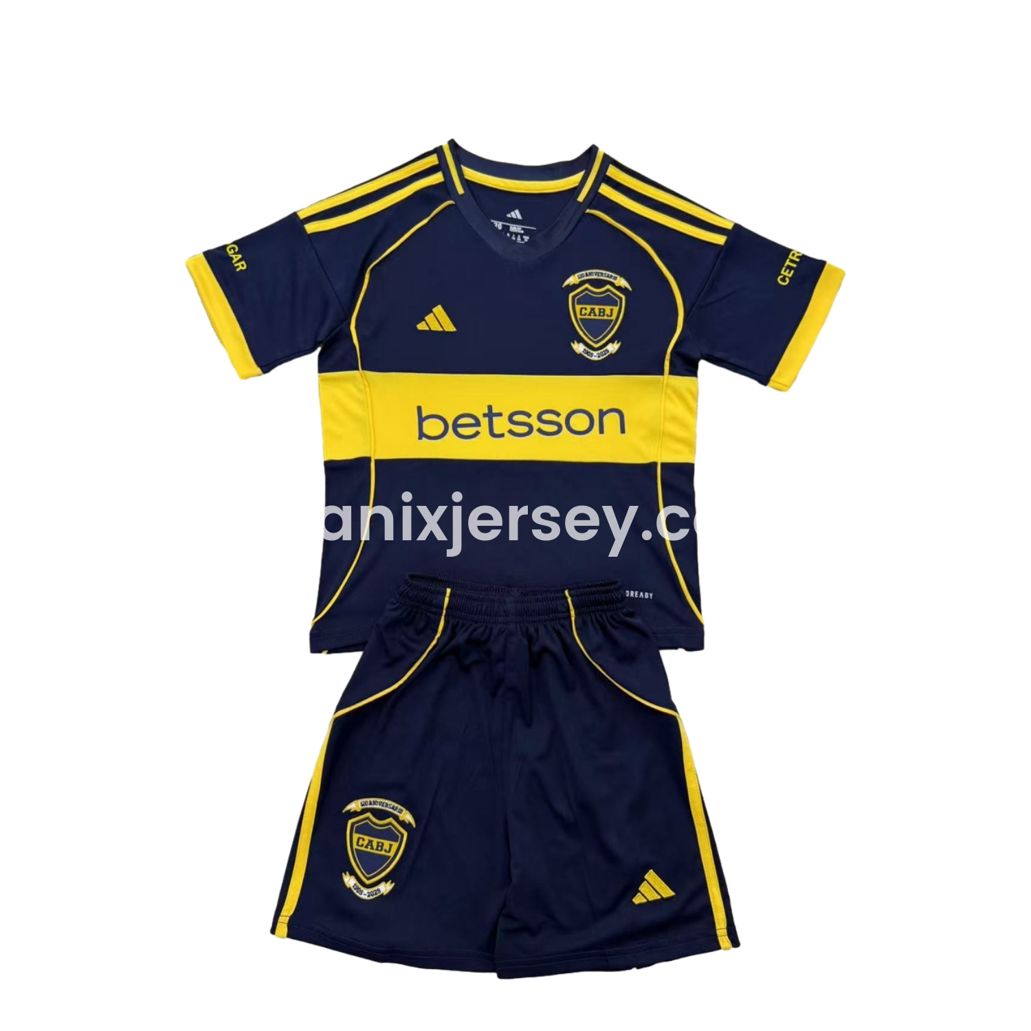 ManixJersey.com | Boca Juniors 25-26 Home 120th Anniversary Men's Adult Jersey Set - Fans Version -Customize Name, Number and Patch | Worldwide Shipping
