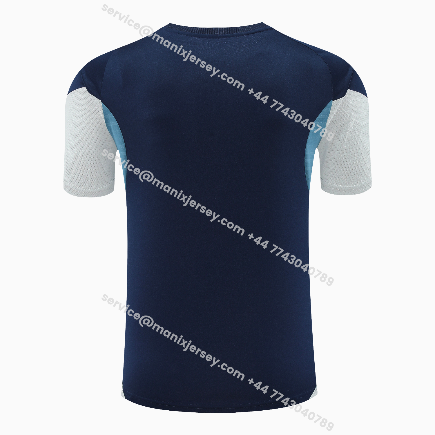 ManixJersey.com | Arsenal 25-26 Short-Sleeve Training Set - Deep Blue Top & Shorts -Customize Name, Number and Patch | Worldwide Shipping