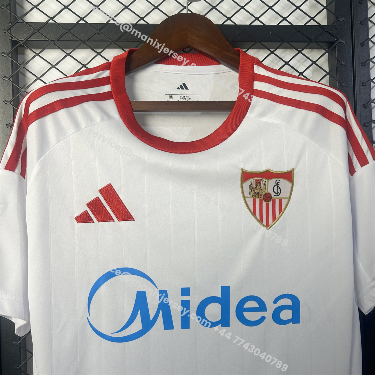 ManixJersey.com | Sevilla 25-26 Home White Jersey - Fans Version -Customize Name, Number and Patch | Worldwide Shipping