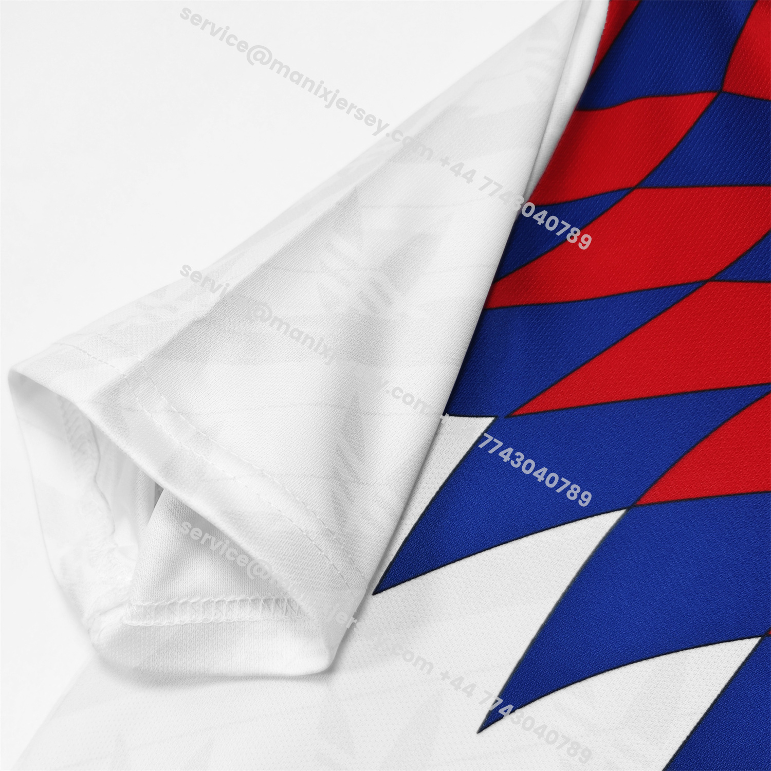 ManixJersey.com | Retro Lyon 1995-96 Home Jersey -Customize Name, Number and Patch | Worldwide Shipping