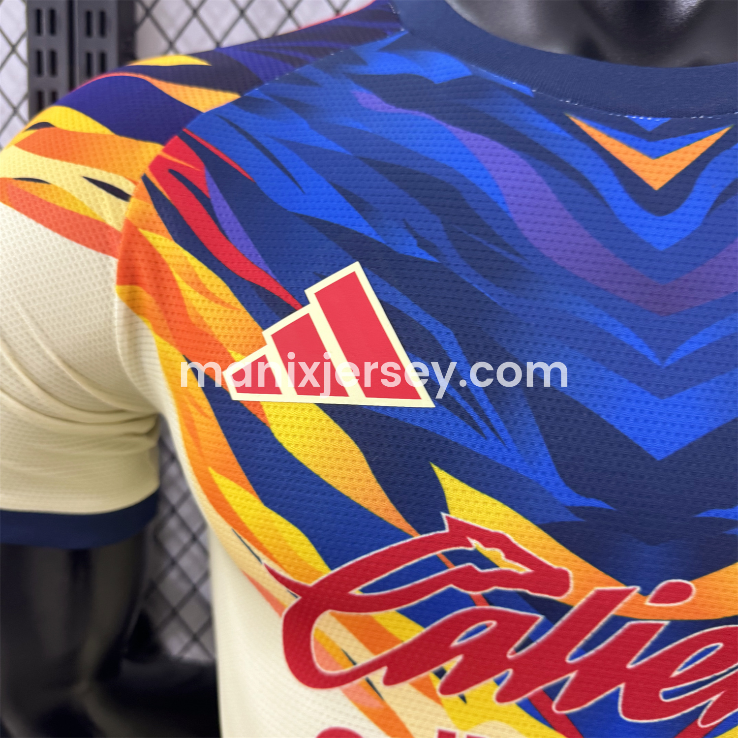 ManixJersey.com | Club América 25-26 Blue Neck Light Yellow Special Jersey - Player Version -Customize Name, Number and Patch | Worldwide Shipping