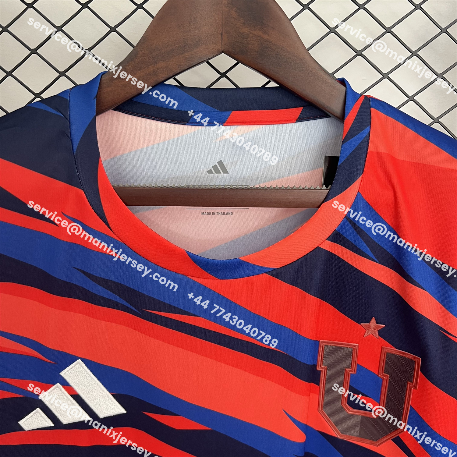 ManixJersey.com | Universidad de Chile 25-26 Red Training Jersey - Fans Version -Customize Name, Number and Patch | Worldwide Shipping