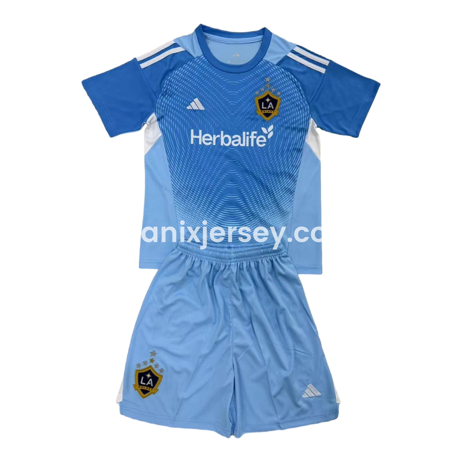 ManixJersey.com | LA Galaxy 25-26 Blue Goalkeeper Men's Adult Jersey Set - Fans Version -Customize Name, Number and Patch | Worldwide Shipping