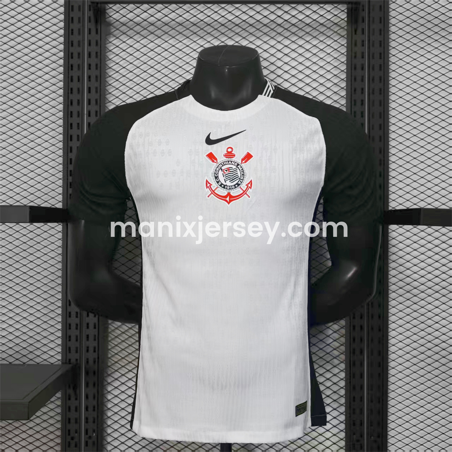 ManixJersey.com | Corinthians 25-26 White Home Jersey - Player Version -Customize Name, Number and Patch | Worldwide Shipping