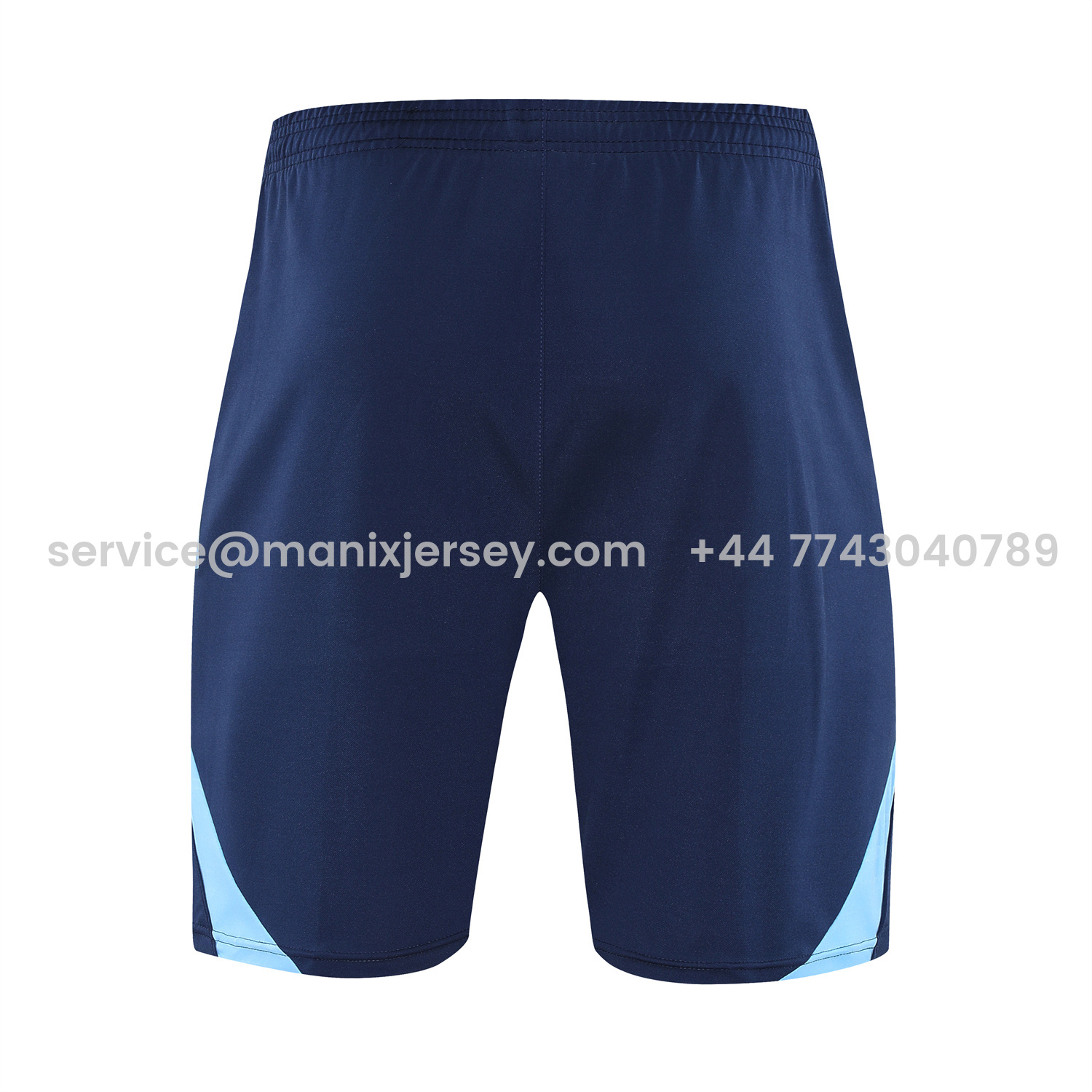 ManixJersey.com | Real Madrid 25-26 Vest Training Set - Blue Water Pattern Top & Deep Blue Shorts -Customize Name, Number and Patch | Worldwide Shipping