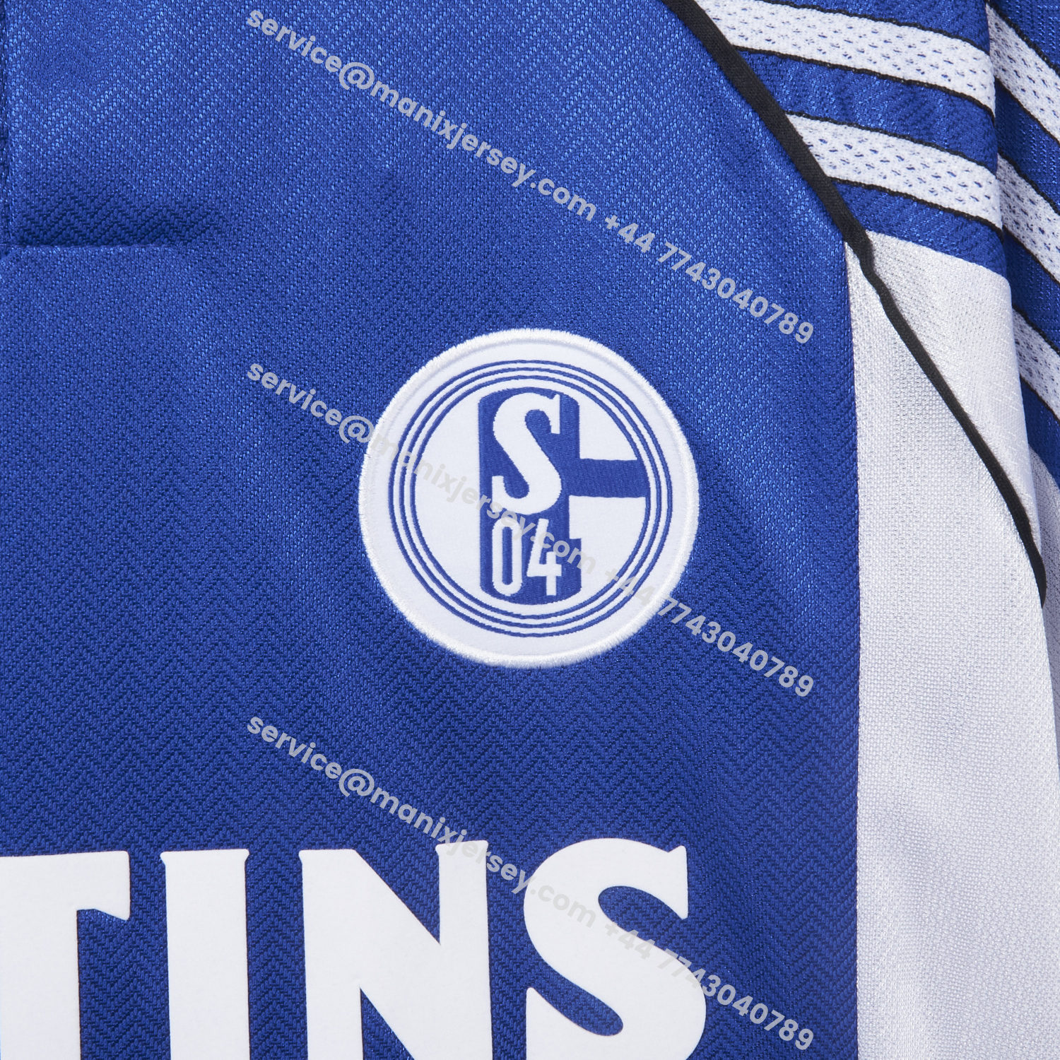 ManixJersey.com | Retro Schalke 04 1998-00 Home Jersey -Customize Name, Number and Patch | Worldwide Shipping