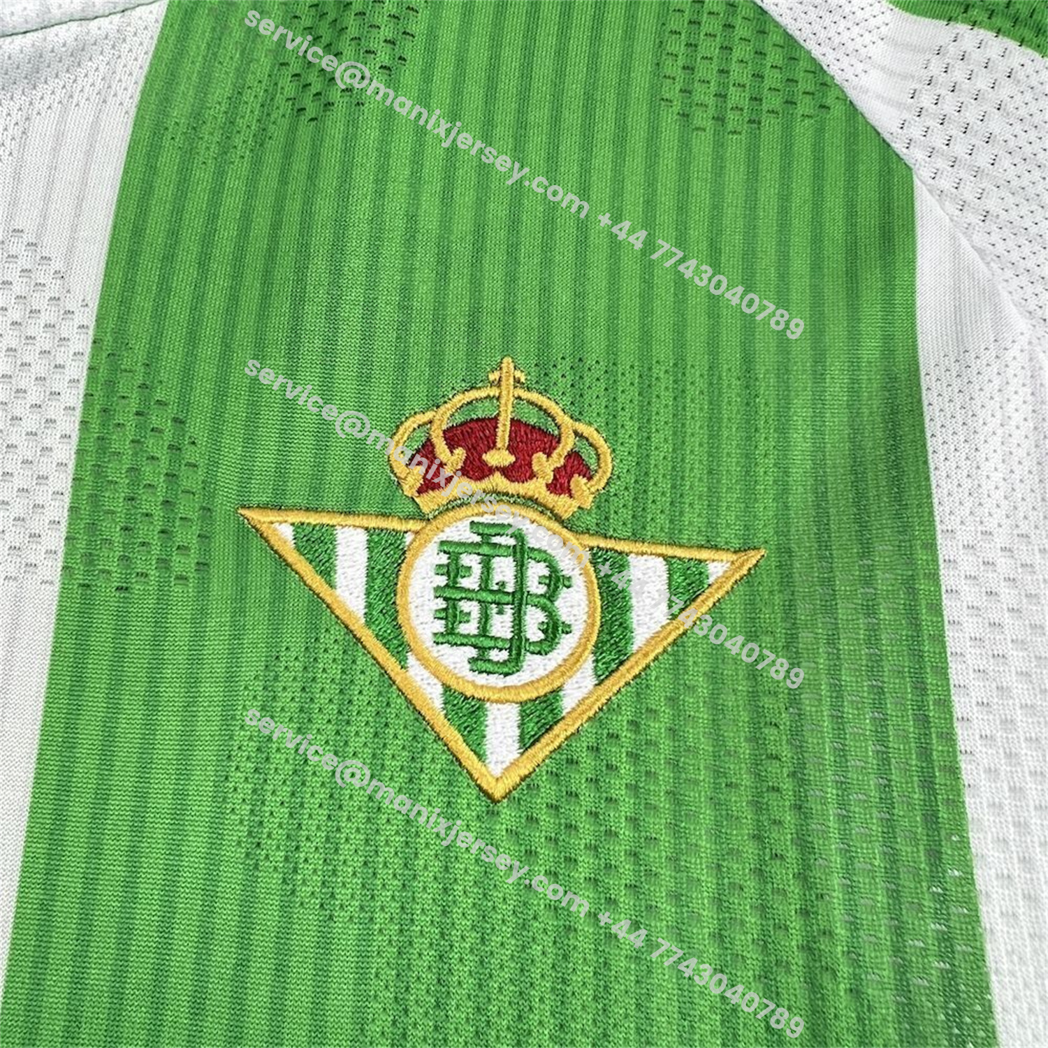 ManixJersey.com | Real Betis 25-26 Home Long Sleeves Jersey - Fans Version -Customize Name, Number and Patch | Worldwide Shipping