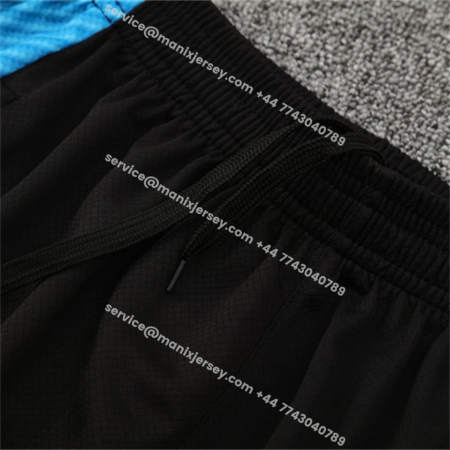 ManixJersey.com | Napoli 25-26 Short-Sleeve Training Set - Blue Mecha Top & Black Shorts -Customize Name, Number and Patch | Worldwide Shipping