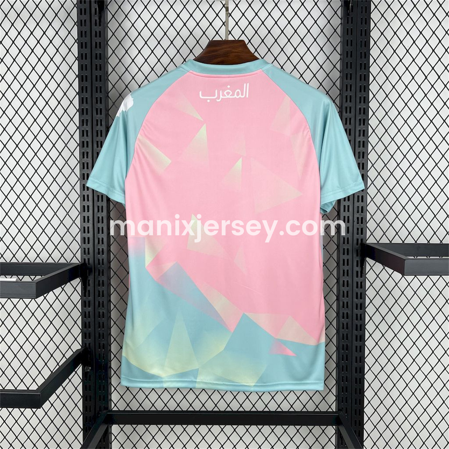 ManixJersey.com | Morocco 25-26 Pink Blue Special Edition Jersey - Fans Version -Customize Name, Number and Patch | Worldwide Shipping